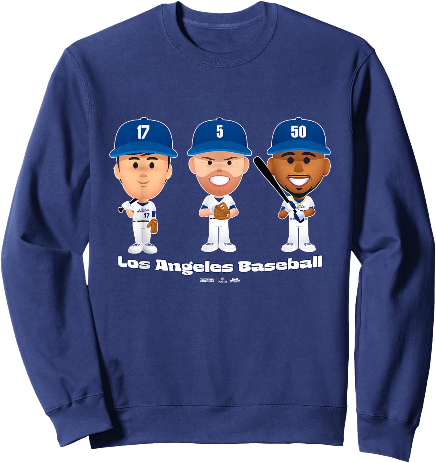 Los Angeles Baseball Players Body Trio MLBPA Sweatshirt - Sweatshirt | Navy