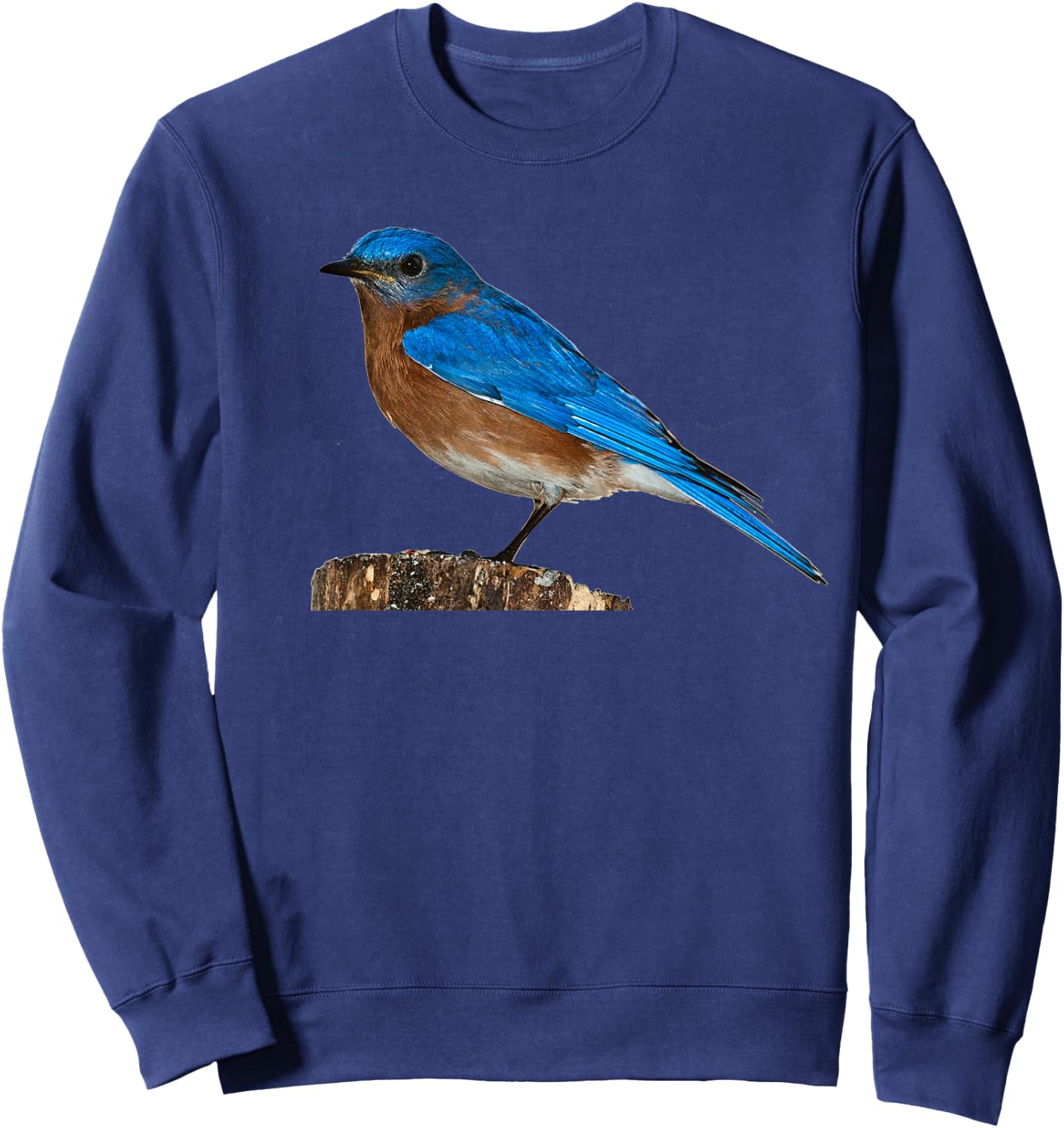 Bluebird Ornithology Bird Shirt Sweatshirt - Sweatshirt | Navy