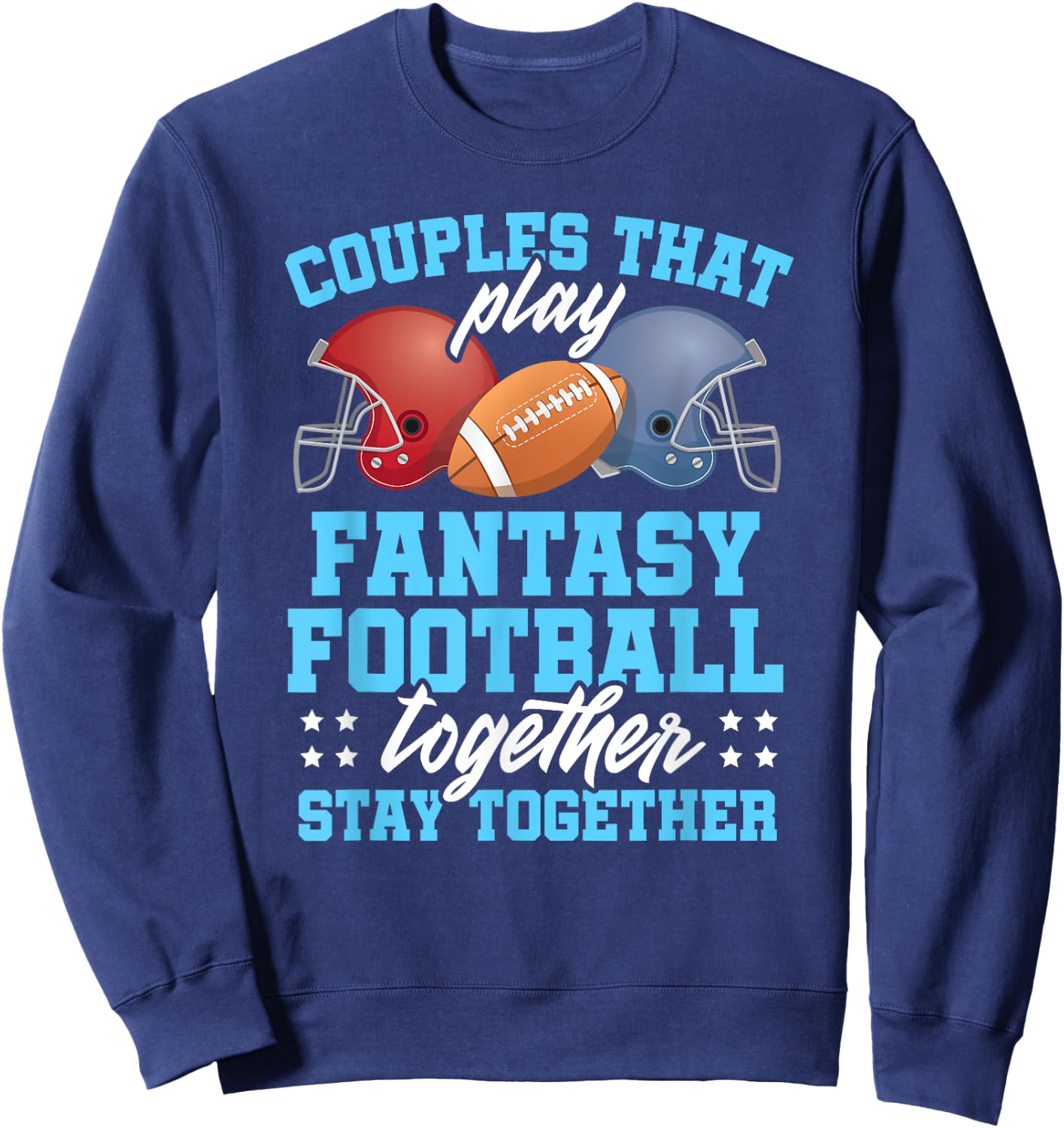Fantasy Football Couples Matching Championship 2019 Sweatshirt - Sweatshirt | Navy