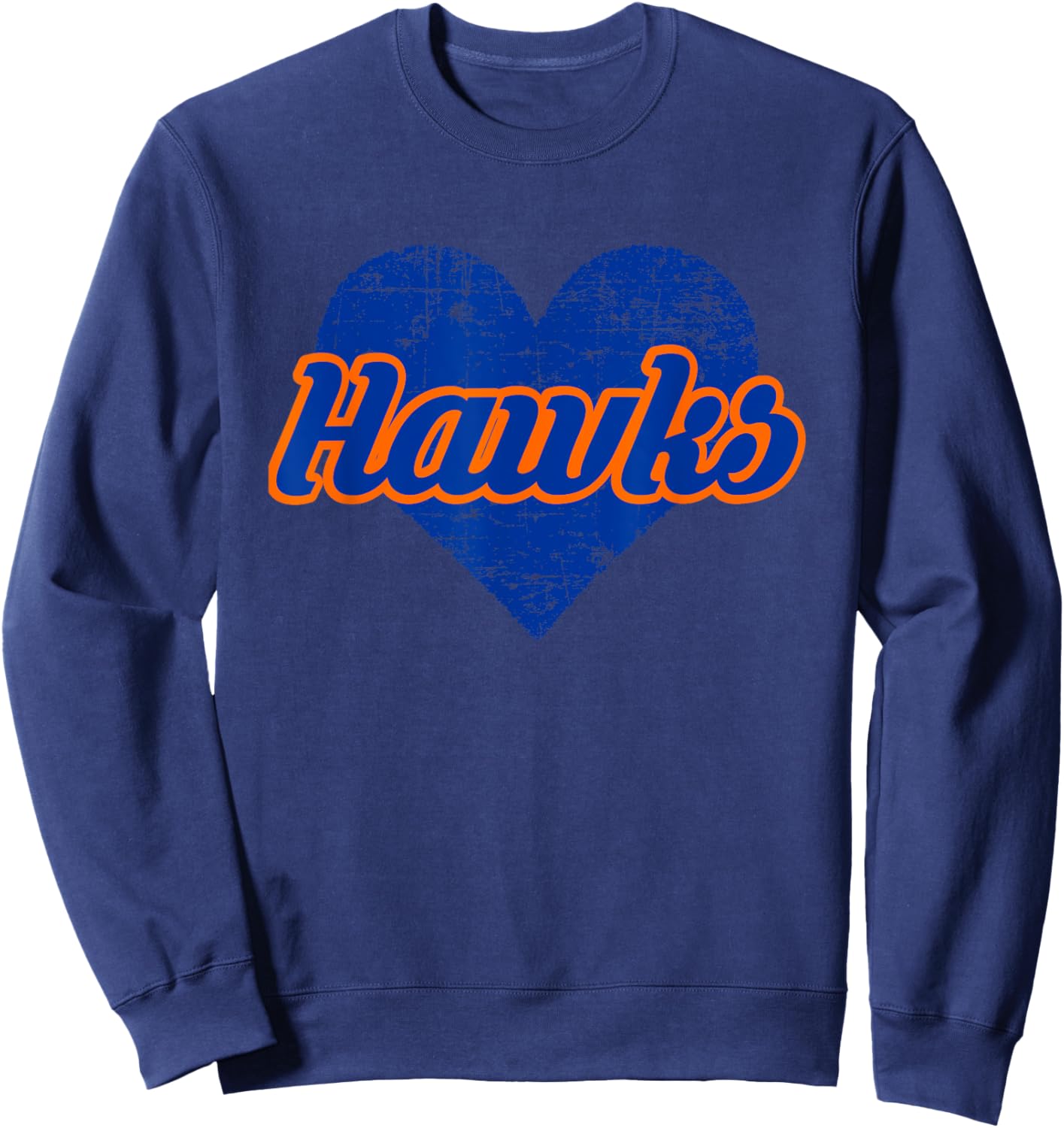 Riverton Hawks Over Heart Sweatshirt - Sweatshirt | Navy