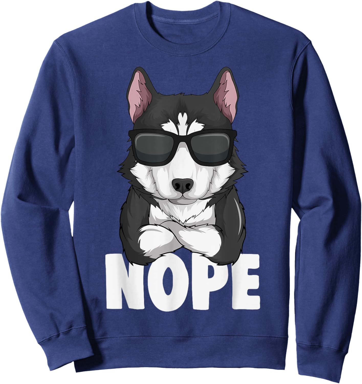 Husky Dog Kids Boys Girls Women Sweatshirt - Sweatshirt | Navy
