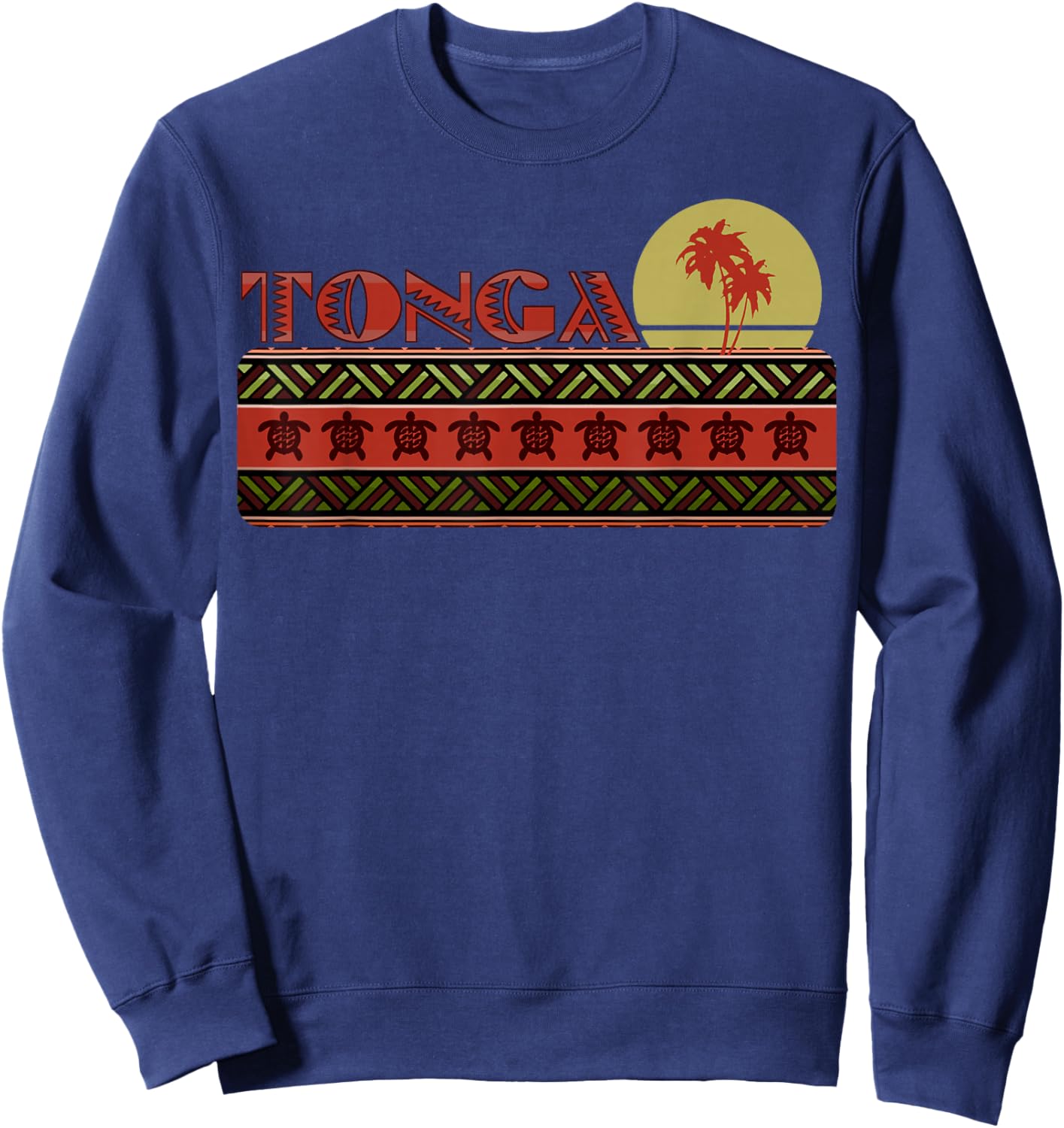 Tonga Tongan Men Women Island Vacation Travel Souvenir Sweatshirt - Sweatshirt | Navy