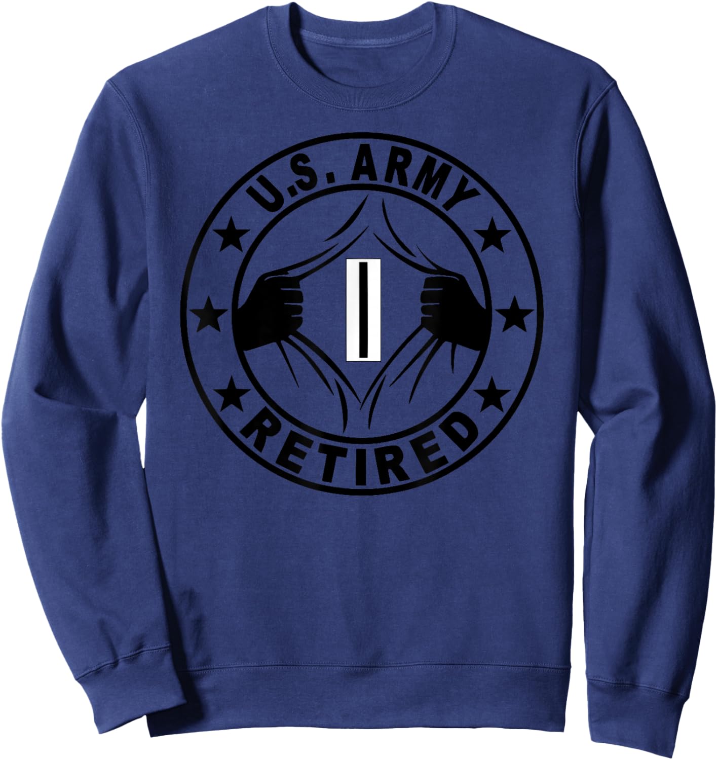 US Army Rank Chief Warrant Officer 5 (W-5) CW5 Retired Sweatshirt - Sweatshirt | Navy
