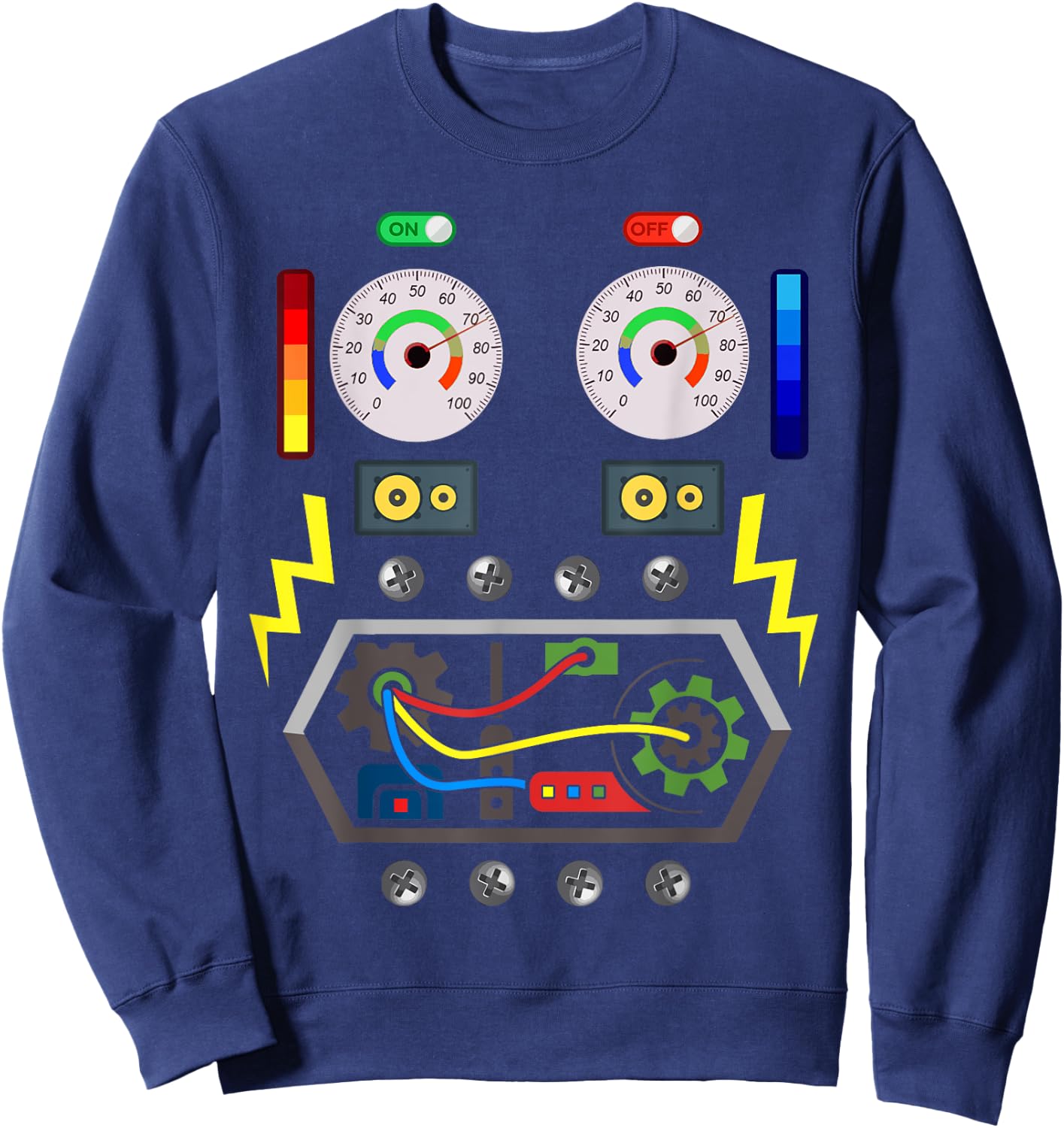 Robot Costume for Boys, Girls, Children, Robots Sweatshirt - Sweatshirt | Navy