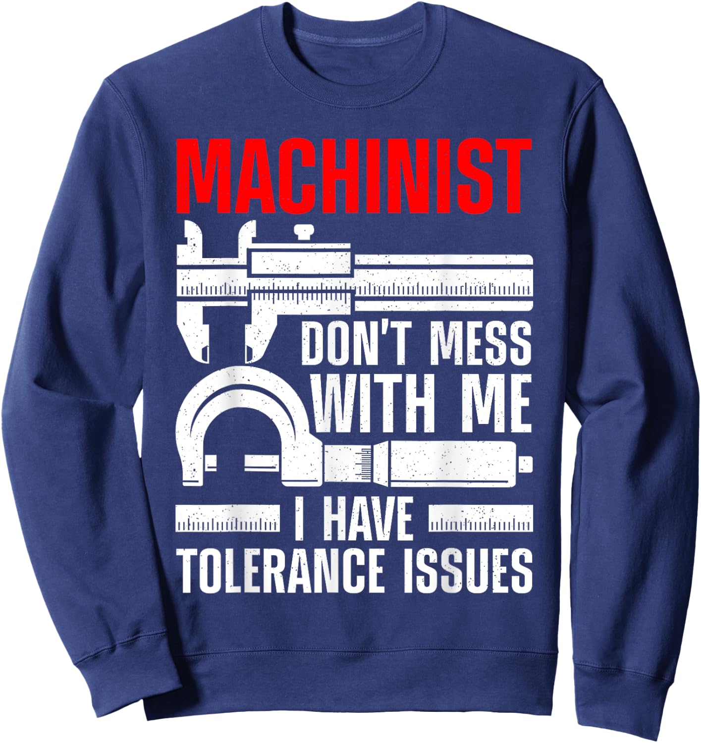 Funny Machinist Art Women Machine Operator Machinist Sweatshirt - Sweatshirt | Navy