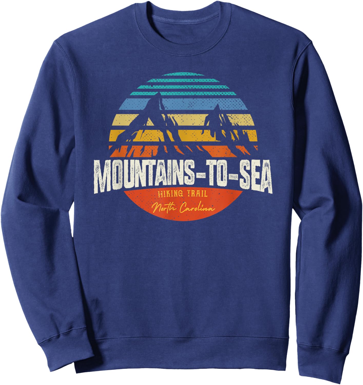 Vintage Mountains-To-Sea Hiking Trail North Carolina Sweatshirt - Sweatshirt | Navy