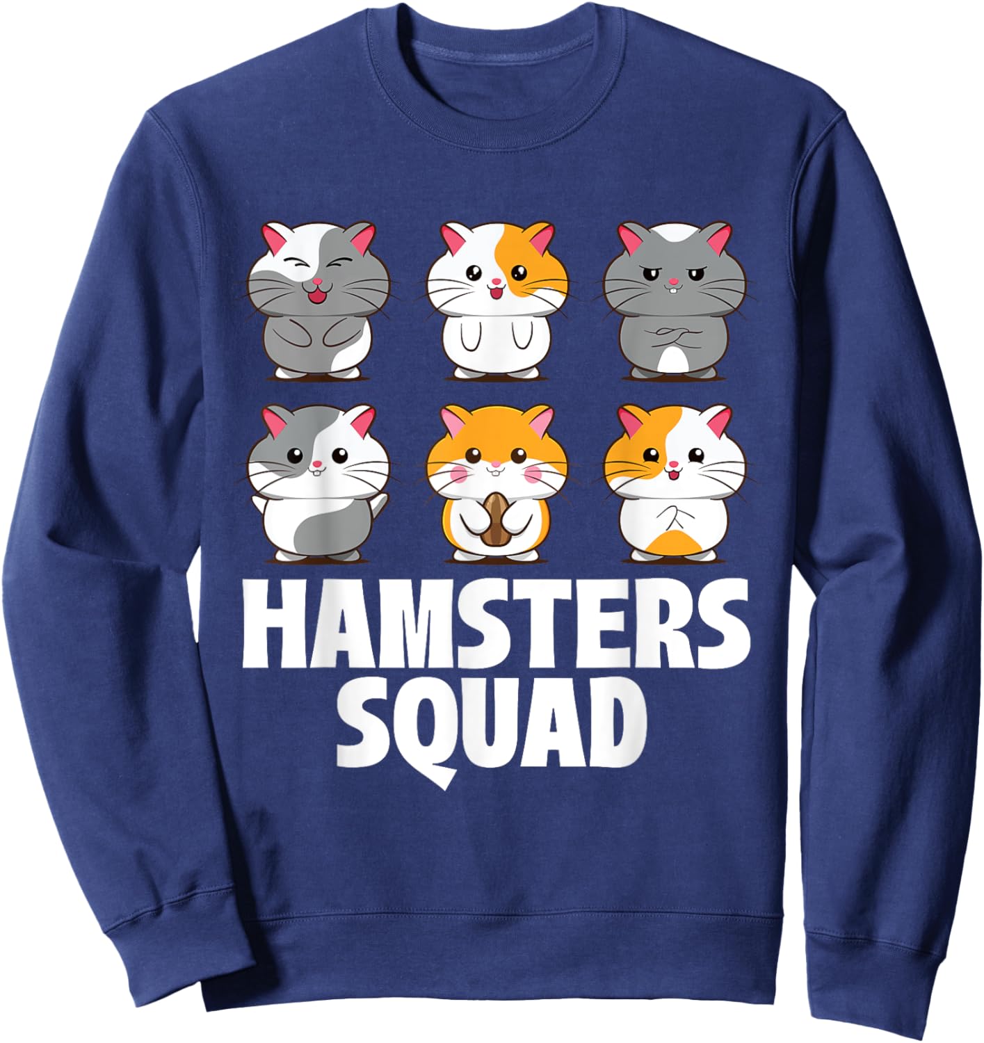Hamsters Squad - Animal Whisperer Pet Owner Rodent Lover Sweatshirt - Sweatshirt | Navy