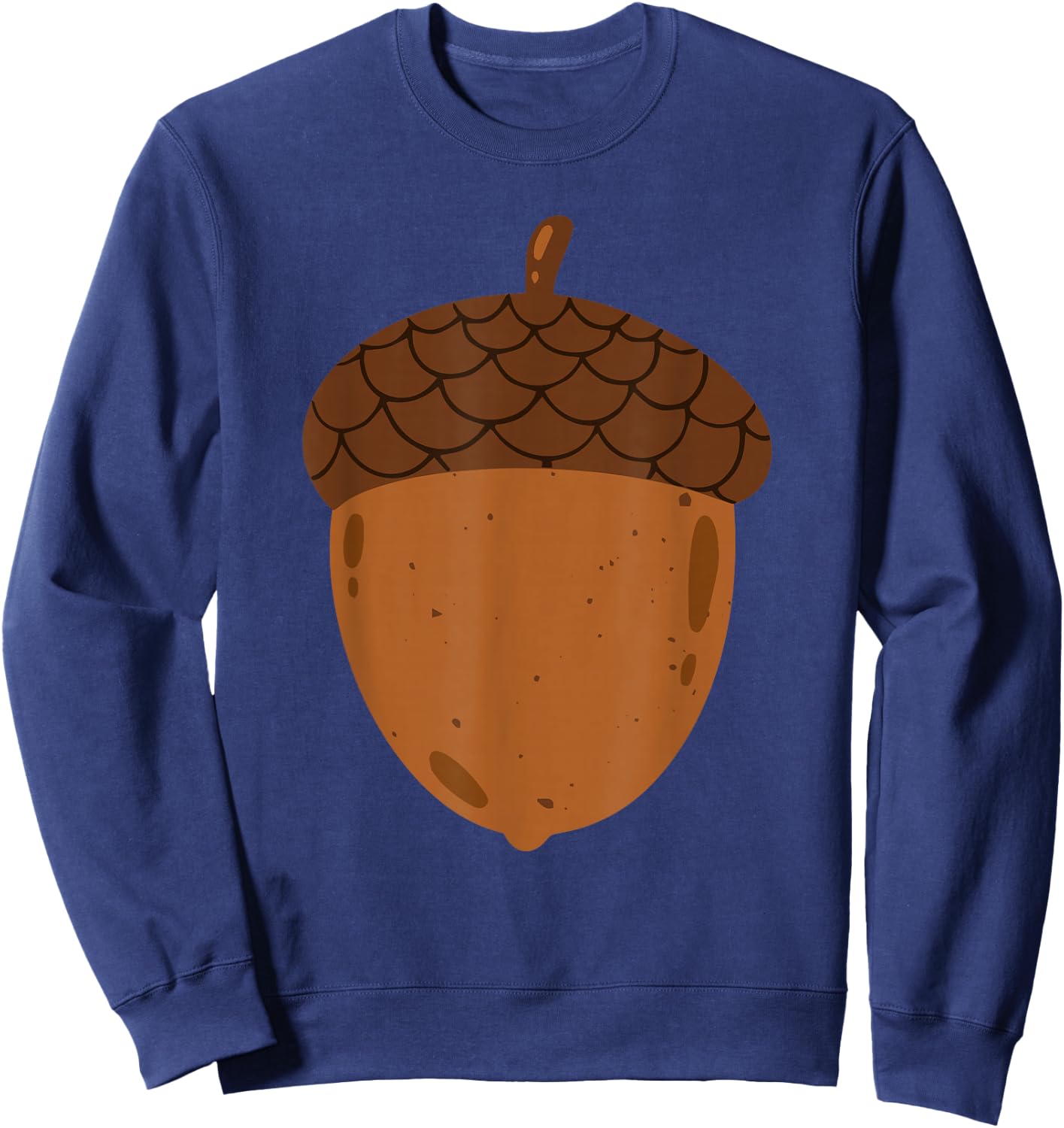 Big Acorn Costume Cute Easy Food Halloween Sweatshirt - Sweatshirt | Navy