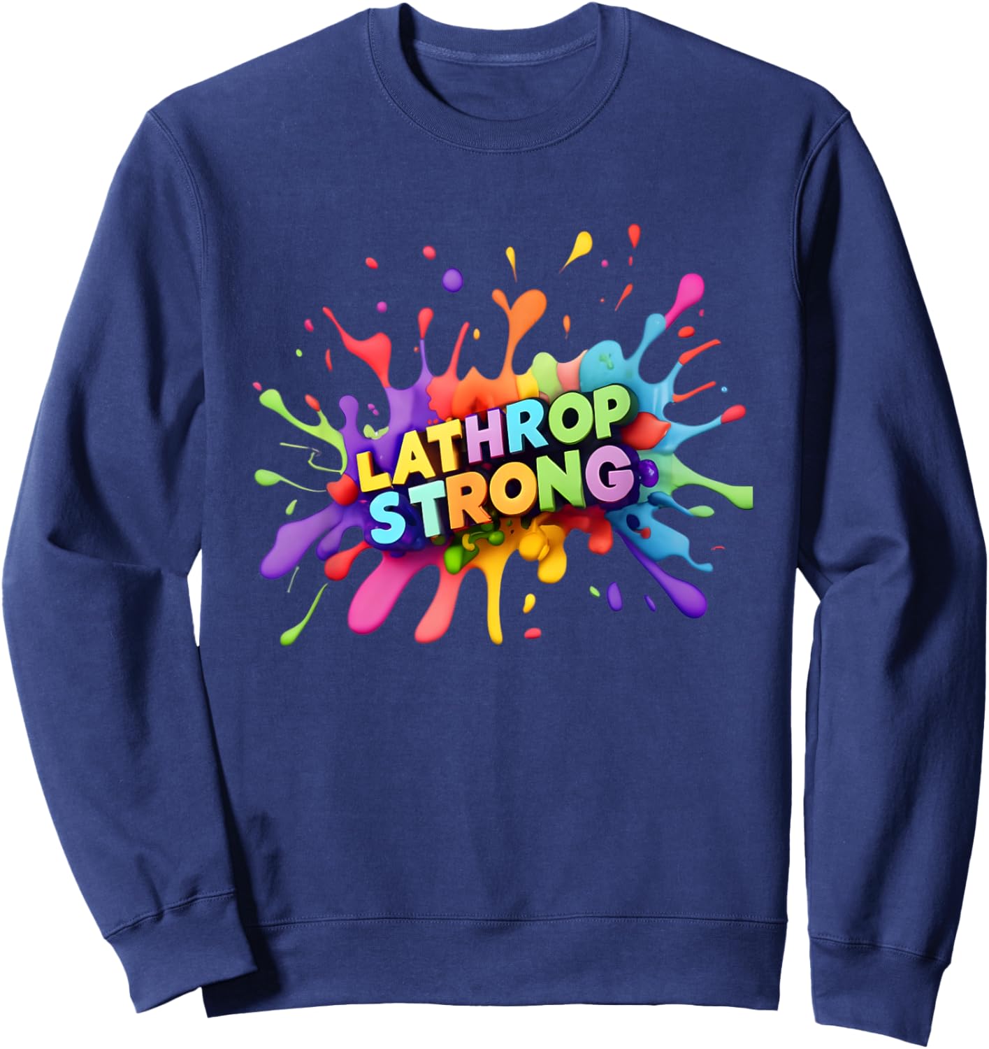 Lathrop Strong Colour Burst Sweatshirt - Sweatshirt | Navy