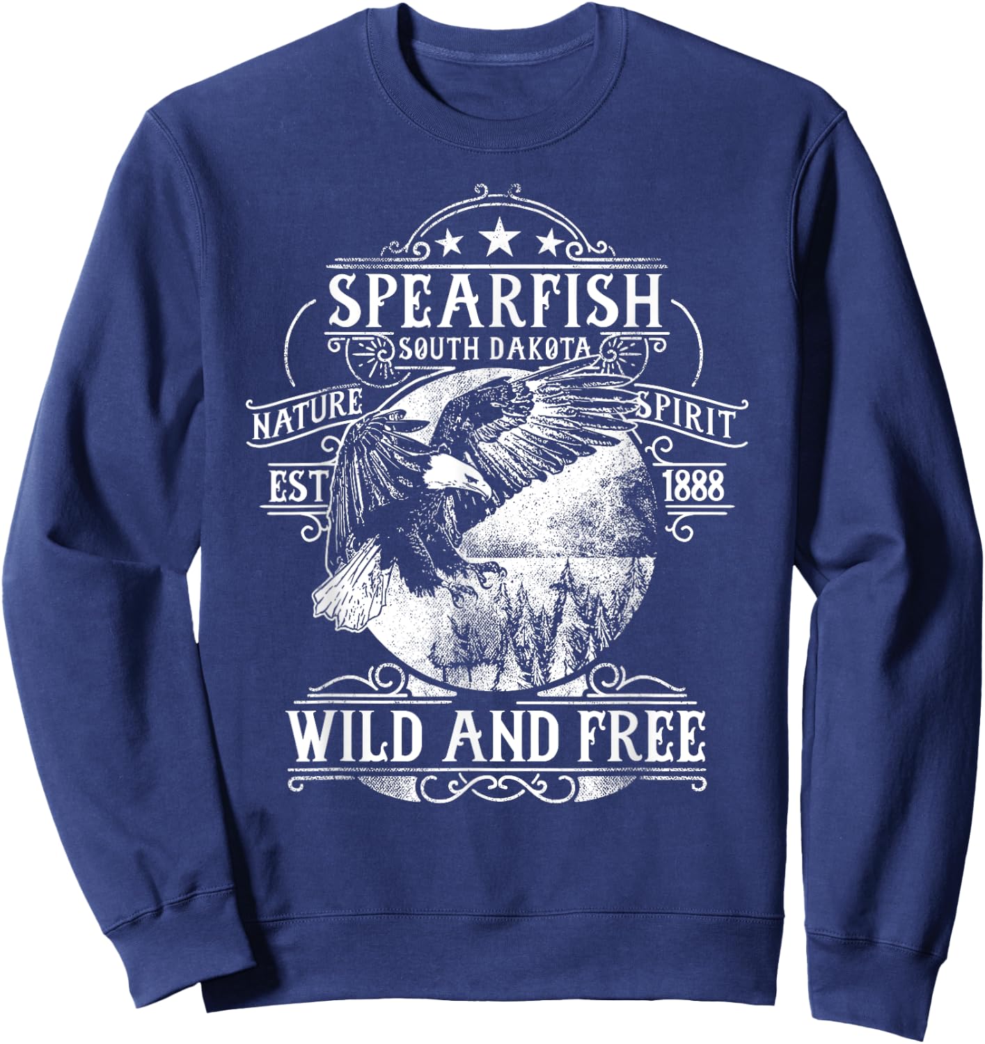 Spearfish South Dakota Sweatshirt - Sweatshirt | Navy