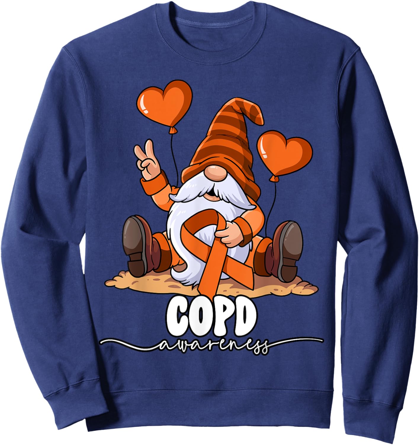 Copd Awareness Sweatshirt - Sweatshirt | Navy