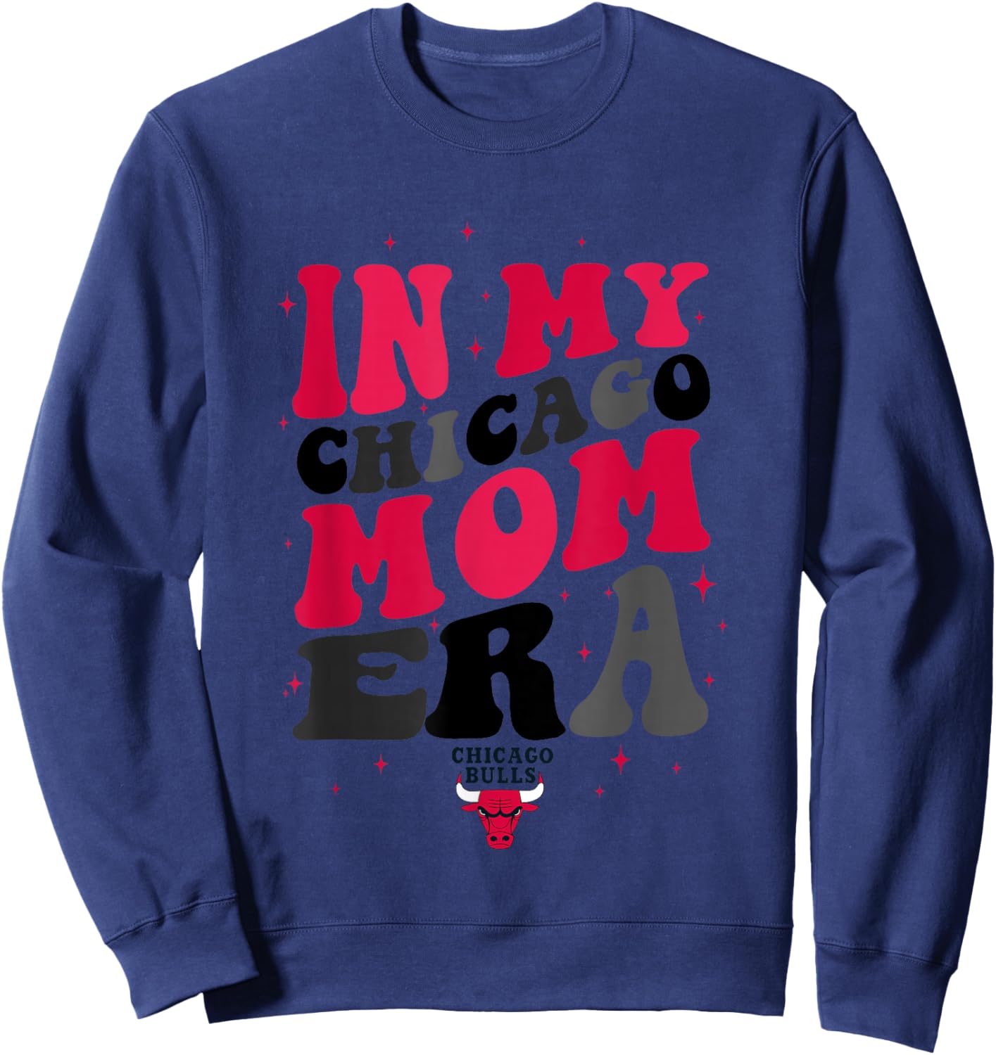 NBA Chicago Bulls In My Chicago Mom Era Logo Sweatshirt - Sweatshirt | Navy