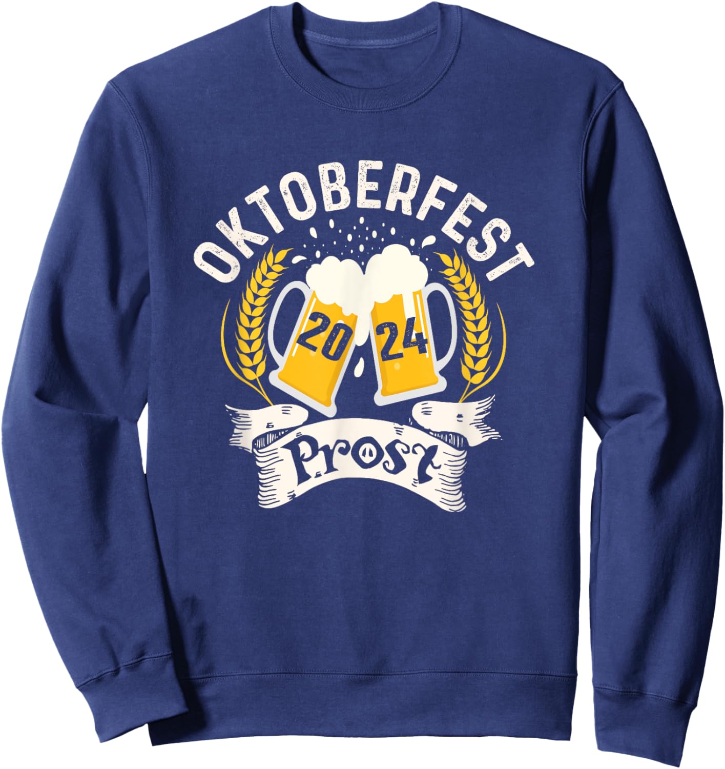 Oktoberfest 2024 Prost German beer drinking Sweatshirt - Sweatshirt | Navy