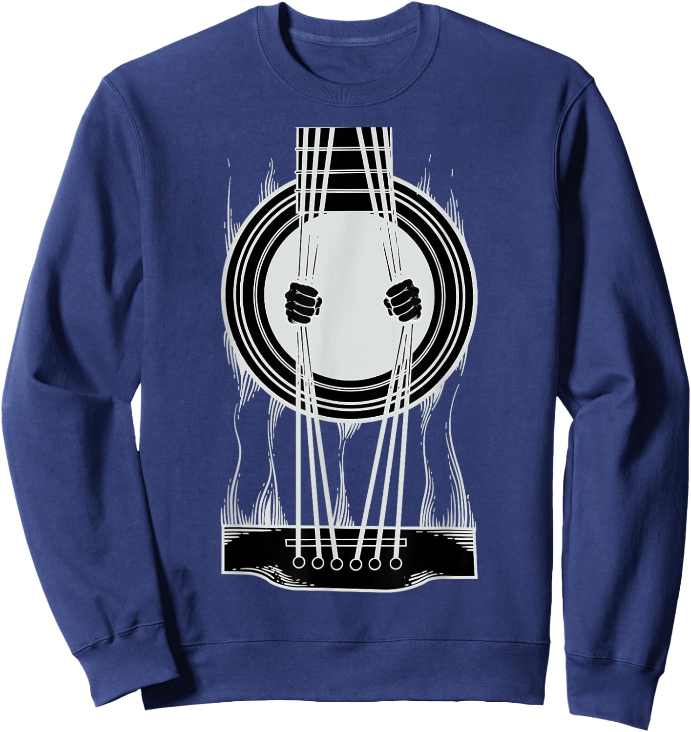 Cool Trapped In A Guitar - Best Gift Guitar Lovers Sweatshirt - Sweatshirt | Navy