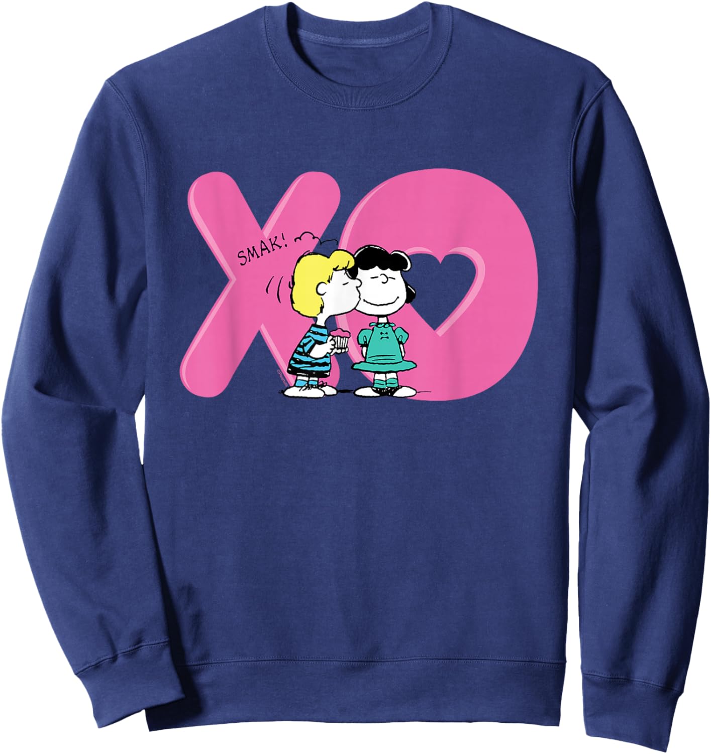 Peanuts - XO Schroeder and Lucy Sweatshirt - Sweatshirt | Navy