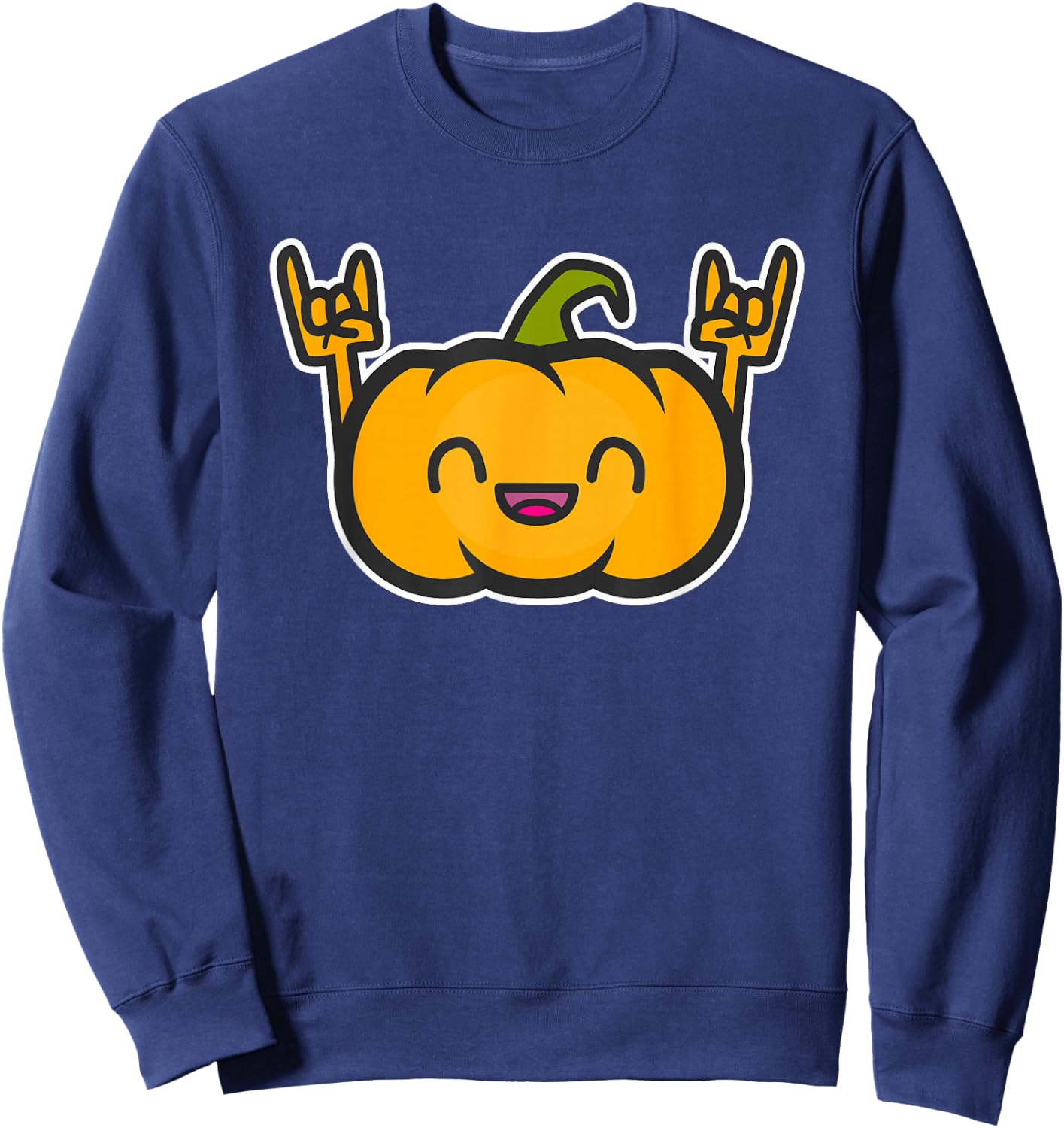 The Original Rock 'n' Roll Pumpkin Cool Pumpkin Bed Sweatshirt - Sweatshirt | Navy