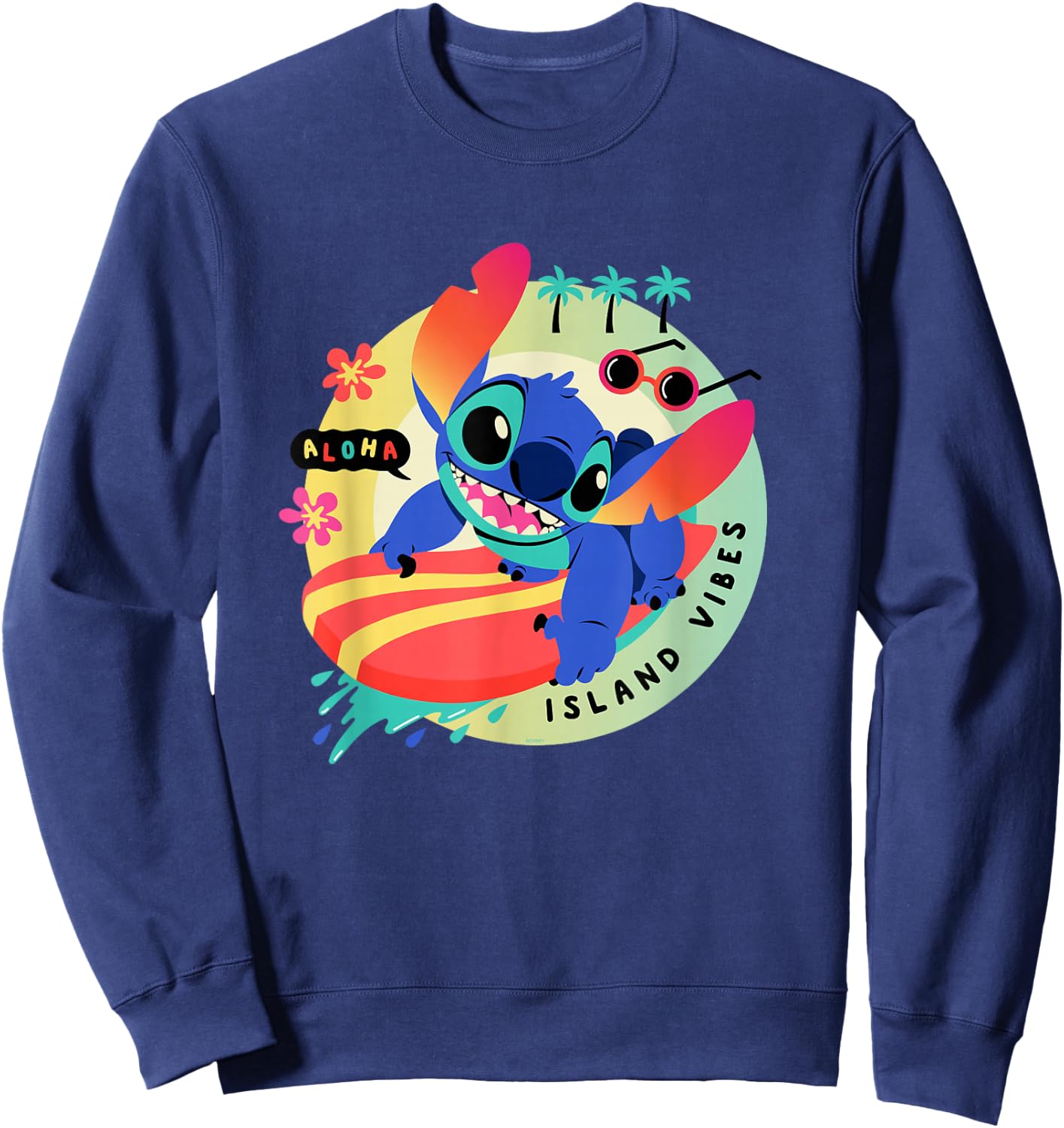Disney Lilo & Stitch Aloha Island Vibes Sweatshirt - Sweatshirt | Navy
