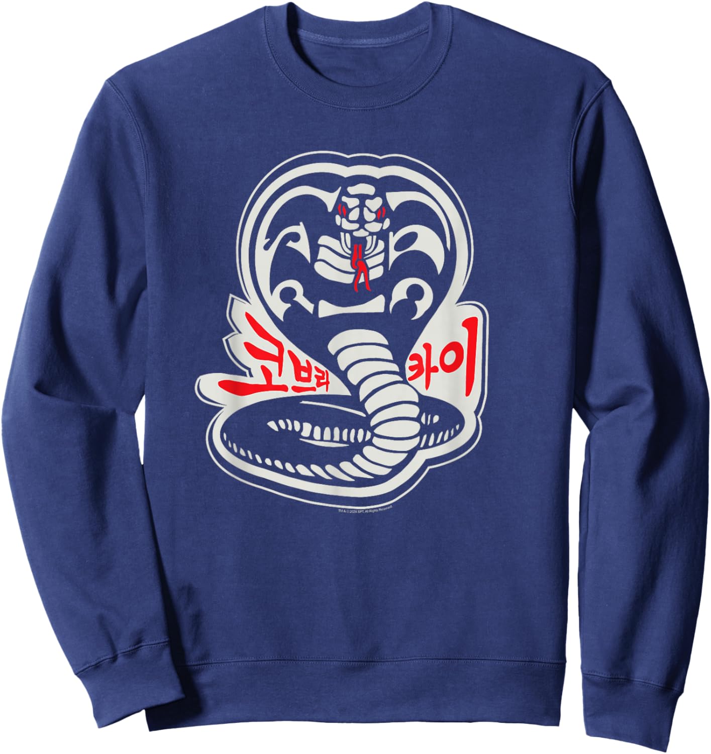 Cobra Kai Karate Dojo South Korea Snake Logo Sekai Taikai Sweatshirt - Sweatshirt | Navy