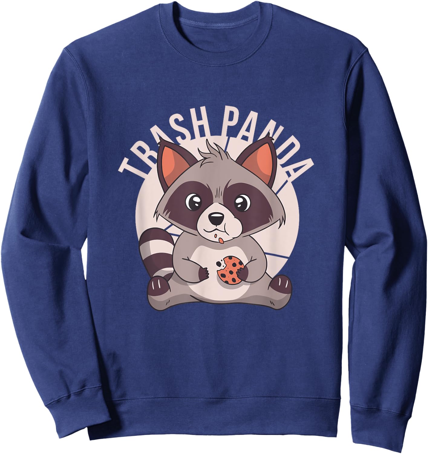 Trash Panda Funny Raccoon Sweatshirt - Sweatshirt | Navy