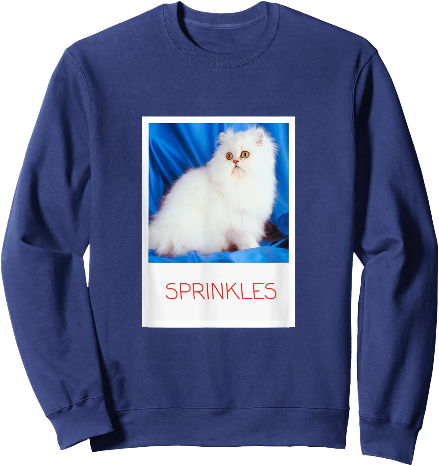Sprinkles The Cat Angela Fun Run Women Girls Kids Sweatshirt - Sweatshirt | Navy