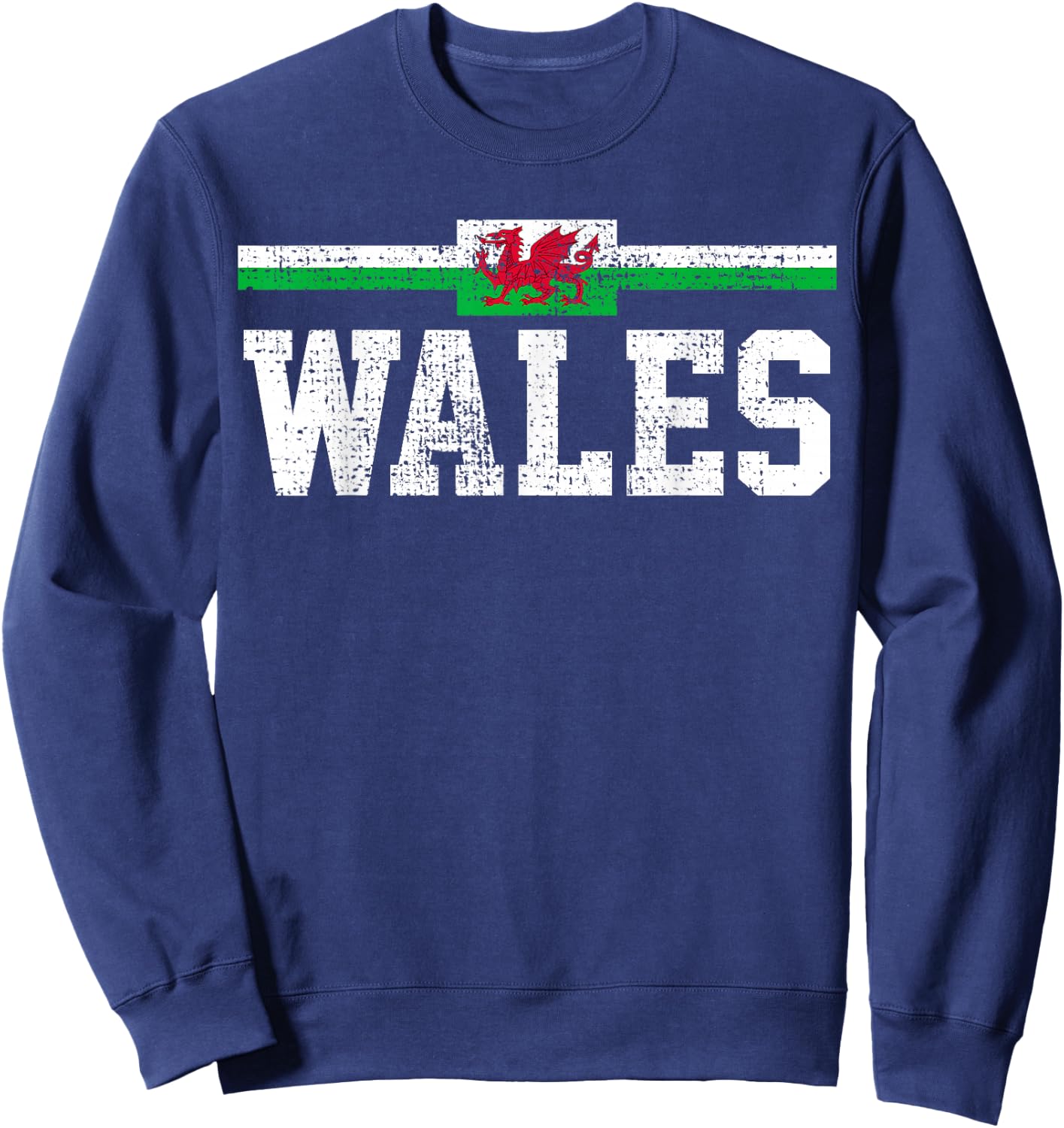 Wales Welsh Flag Sweatshirt - Sweatshirt | Navy