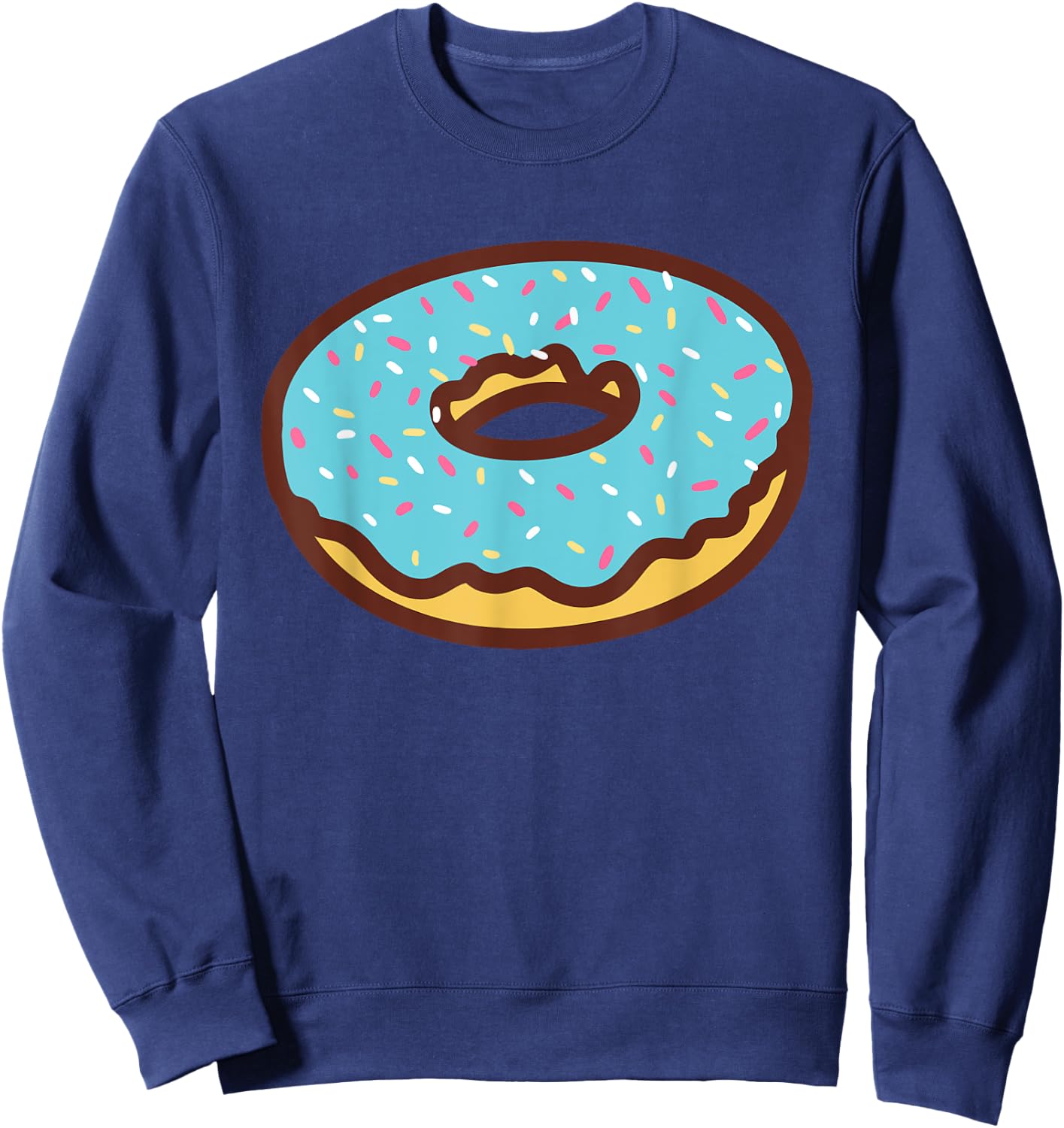 Funny Donut Lover Doughnut Men Women Kids Toddler Gift Sweatshirt - Sweatshirt | Navy