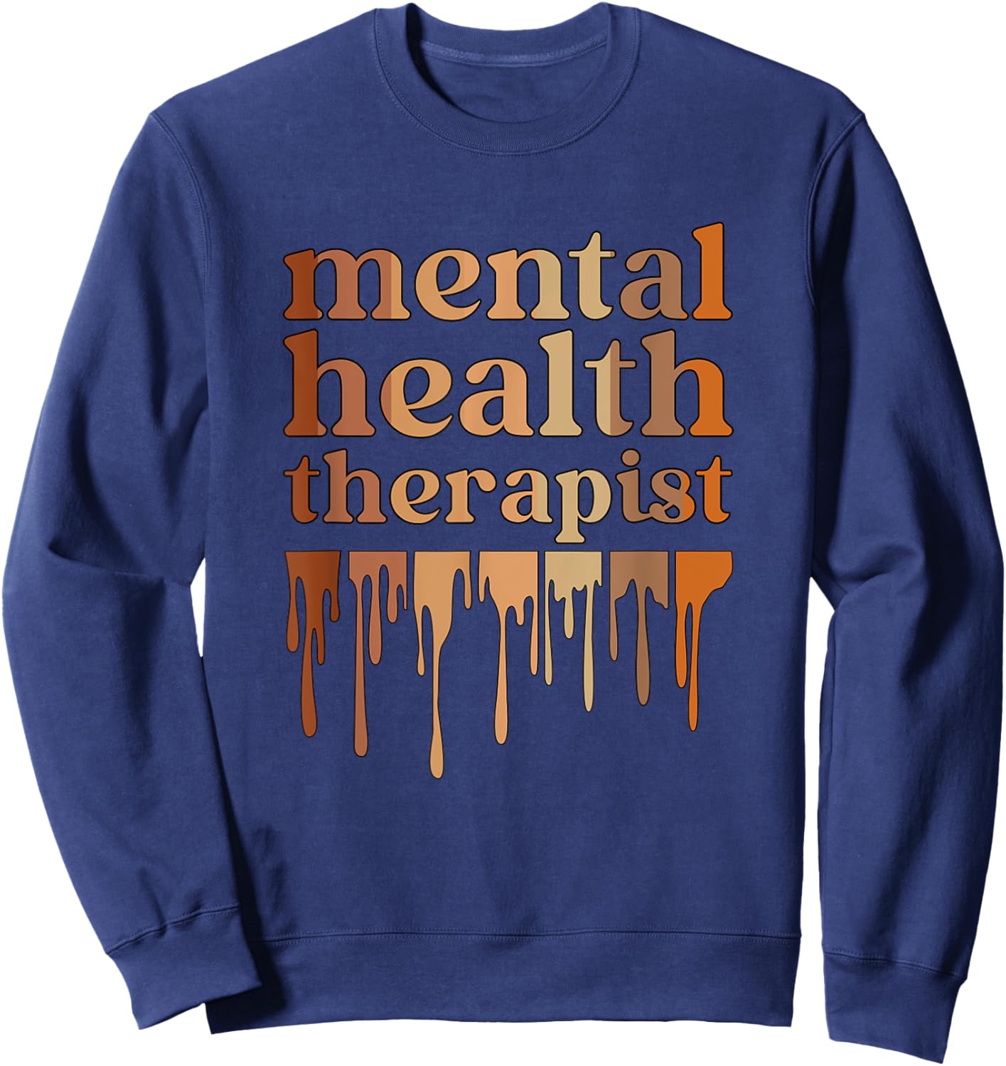 Black Mental Health Therapist African American Sweatshirt - Sweatshirt | Navy