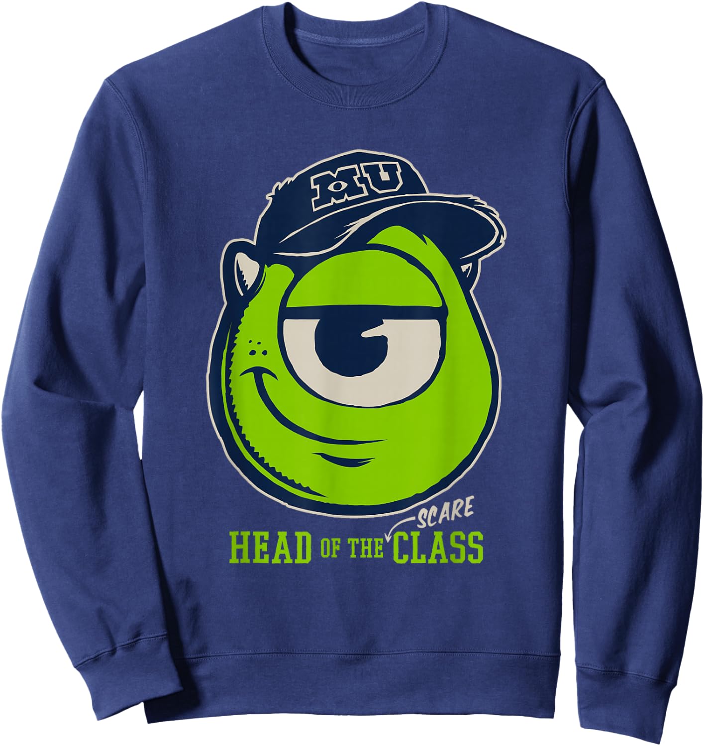 Disney PIXAR Monsters University Mike Head of Sweatshirt - Sweatshirt | Navy