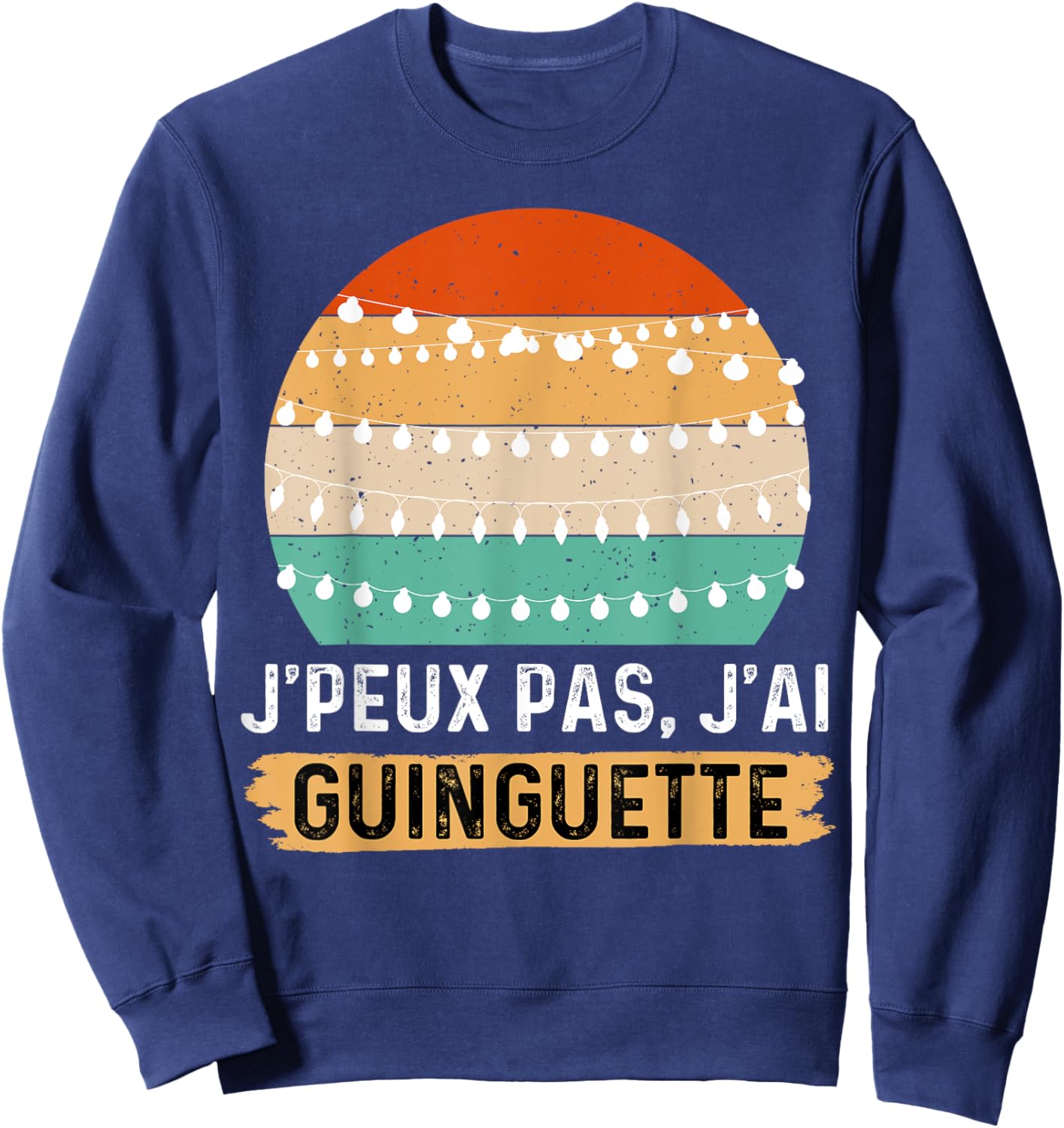Je peux pas j'ai Guinguette , Black, S Sweatshirt - Sweatshirt | Navy