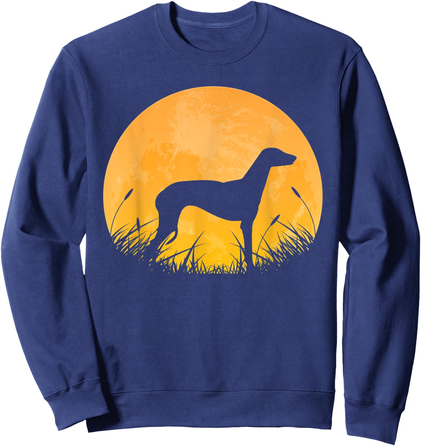Greyhound Easy Halloween Outfit Dog Pet Moon Costume Gift Women Kids Sweatshirt - Sweatshirt | Navy