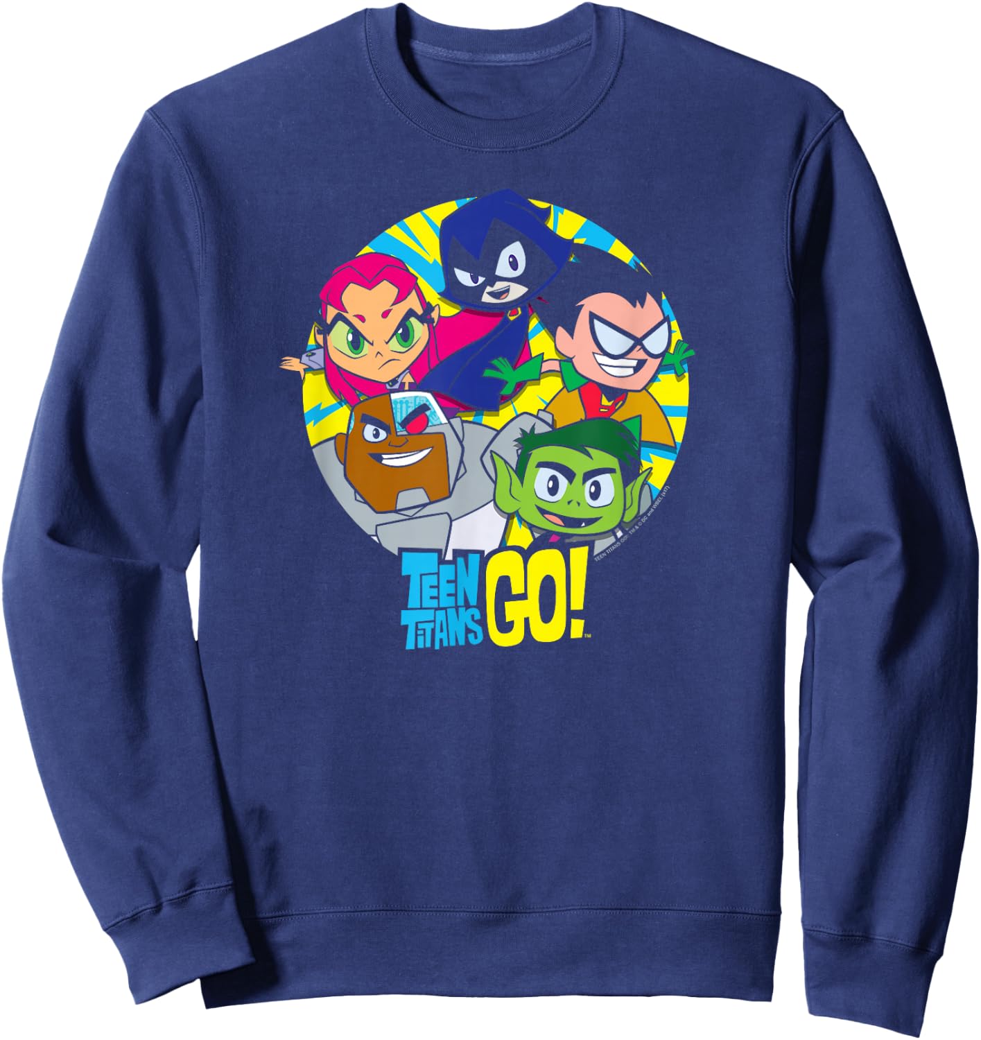Teen Titans Go! Go Go Group Small Sweatshirt - Sweatshirt | Navy