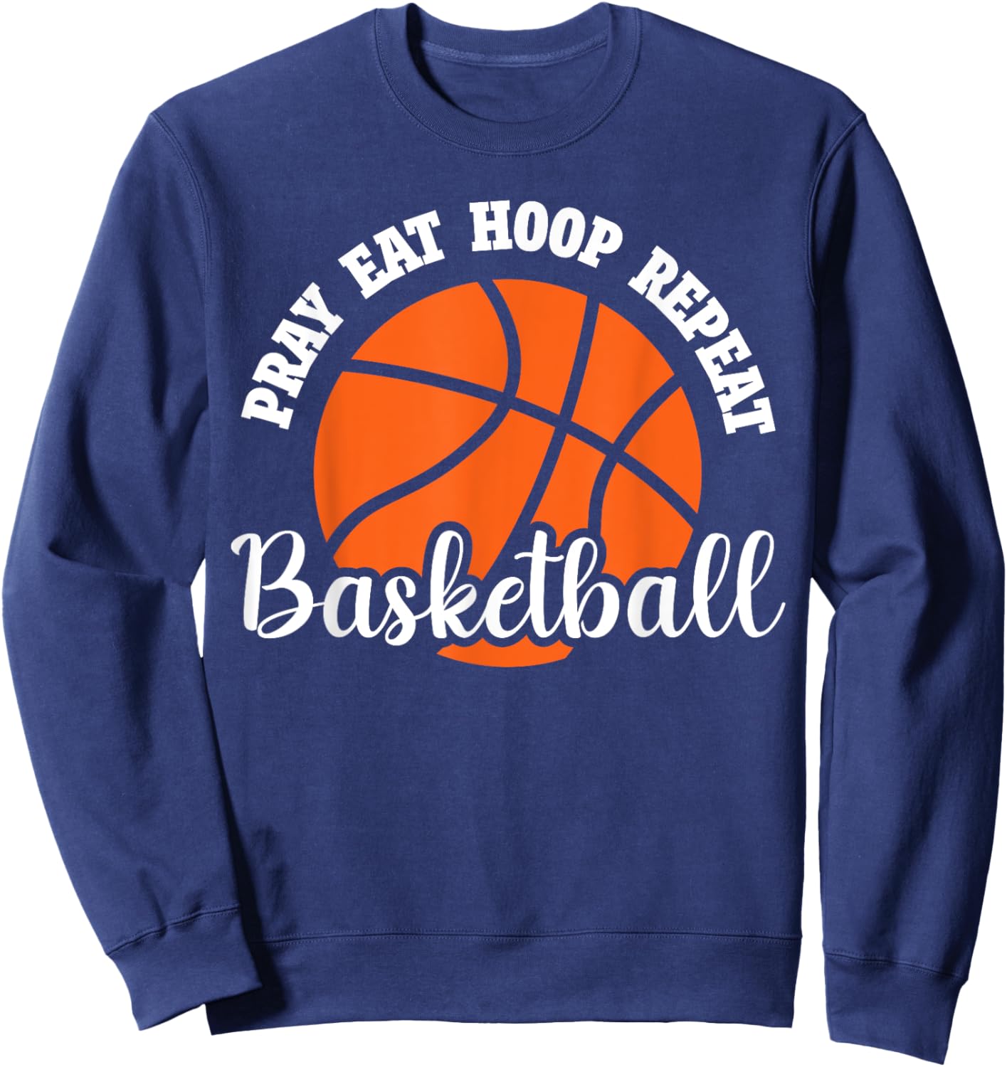 Funny Basketball Design For Christian Basketball Players Sweatshirt - Sweatshirt | Navy