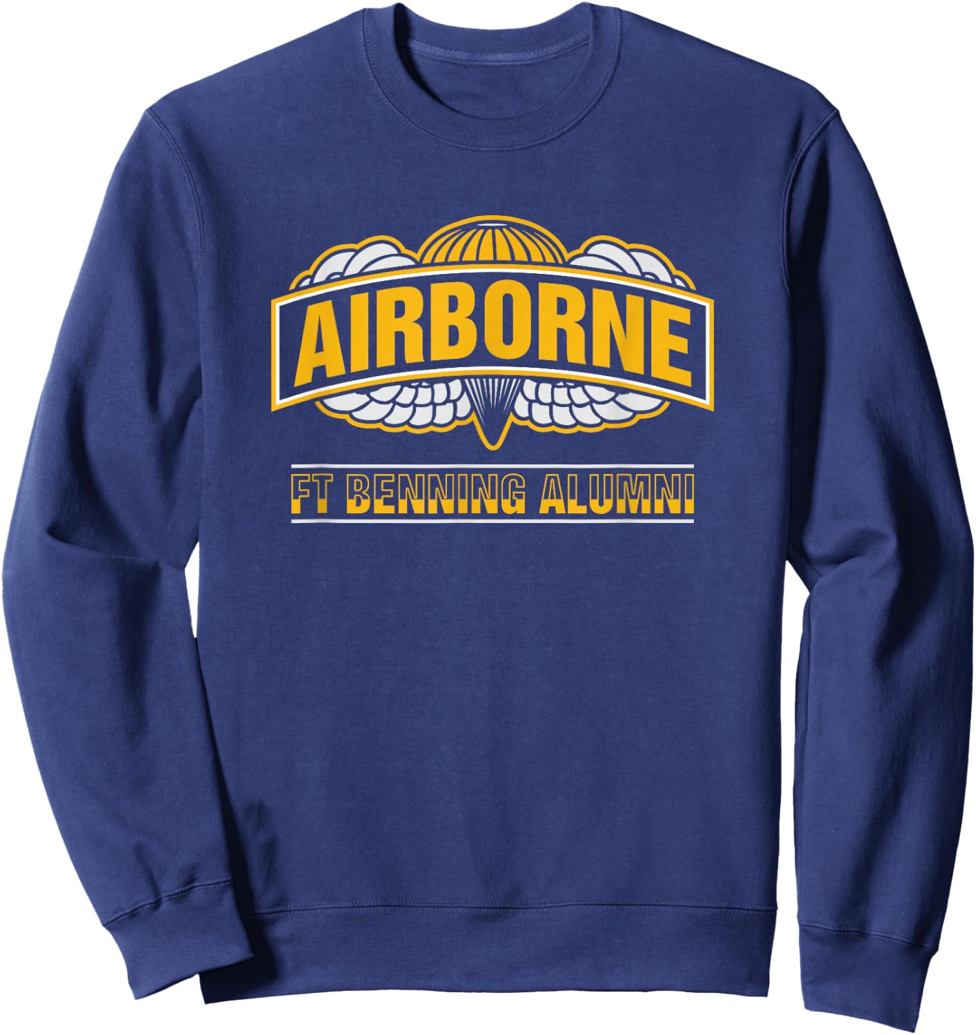 Ft Benning Alumni Airborne Division Paratrooper Sweatshirt - Sweatshirt | Navy