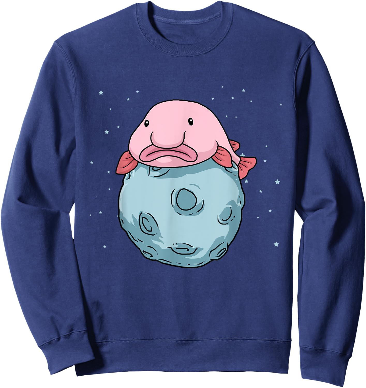 Astronaut Blobfish Shirt Kids Blobfish Gifts Men Blobfish Sweatshirt - Sweatshirt | Navy
