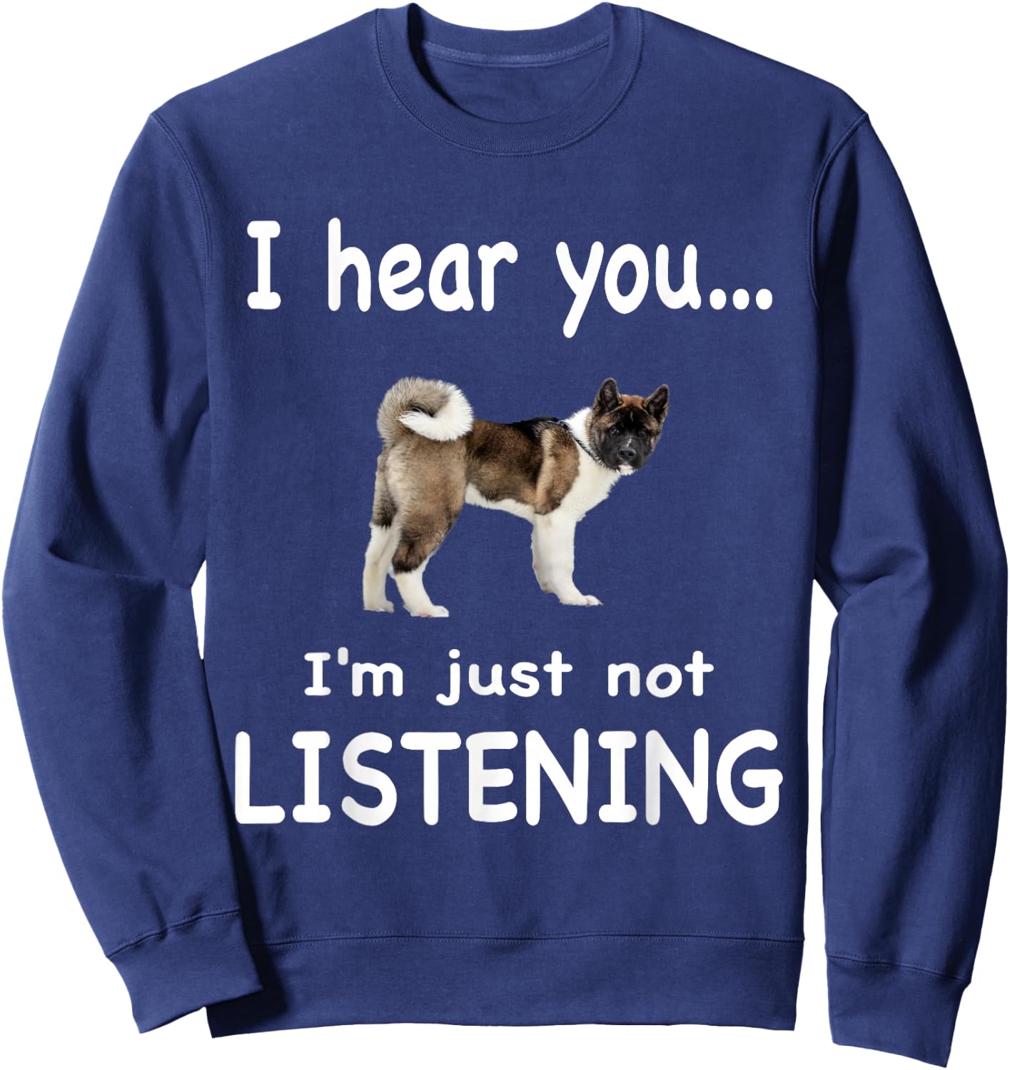 American Akita Dog - American Akita Sweatshirt - Sweatshirt | Navy