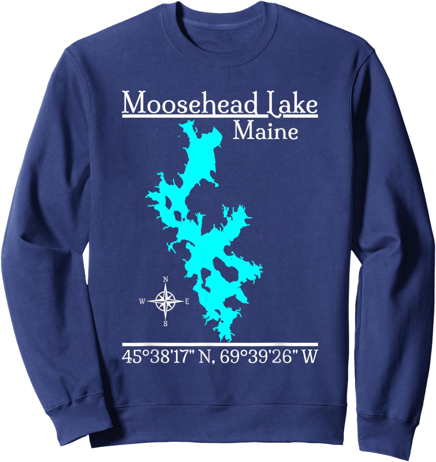 Moosehead Lake - Maine Sweatshirt - Sweatshirt | Navy