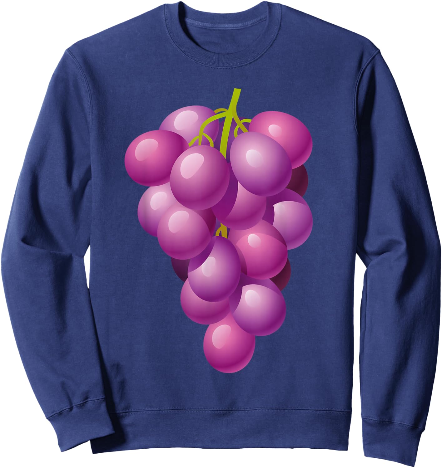 Grapes Shirt Adult Men Women Kids Grapes Costume Sweatshirt - Sweatshirt | Navy