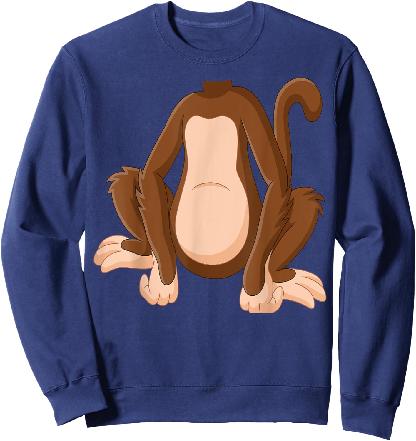 Monkey Shirt Adult Kids Men Women Monkey Costume Sweatshirt - Sweatshirt | Navy