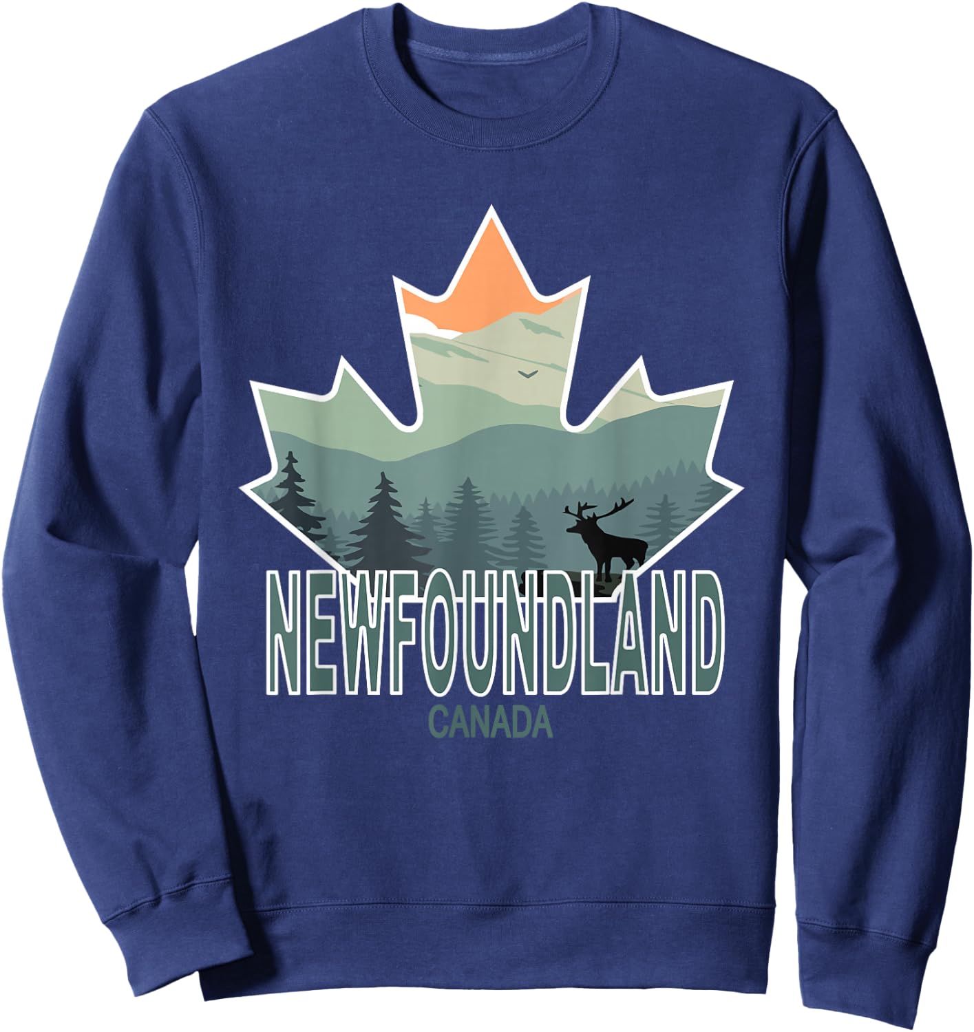 Newfoundland, Canada Sweatshirt - Sweatshirt | Navy