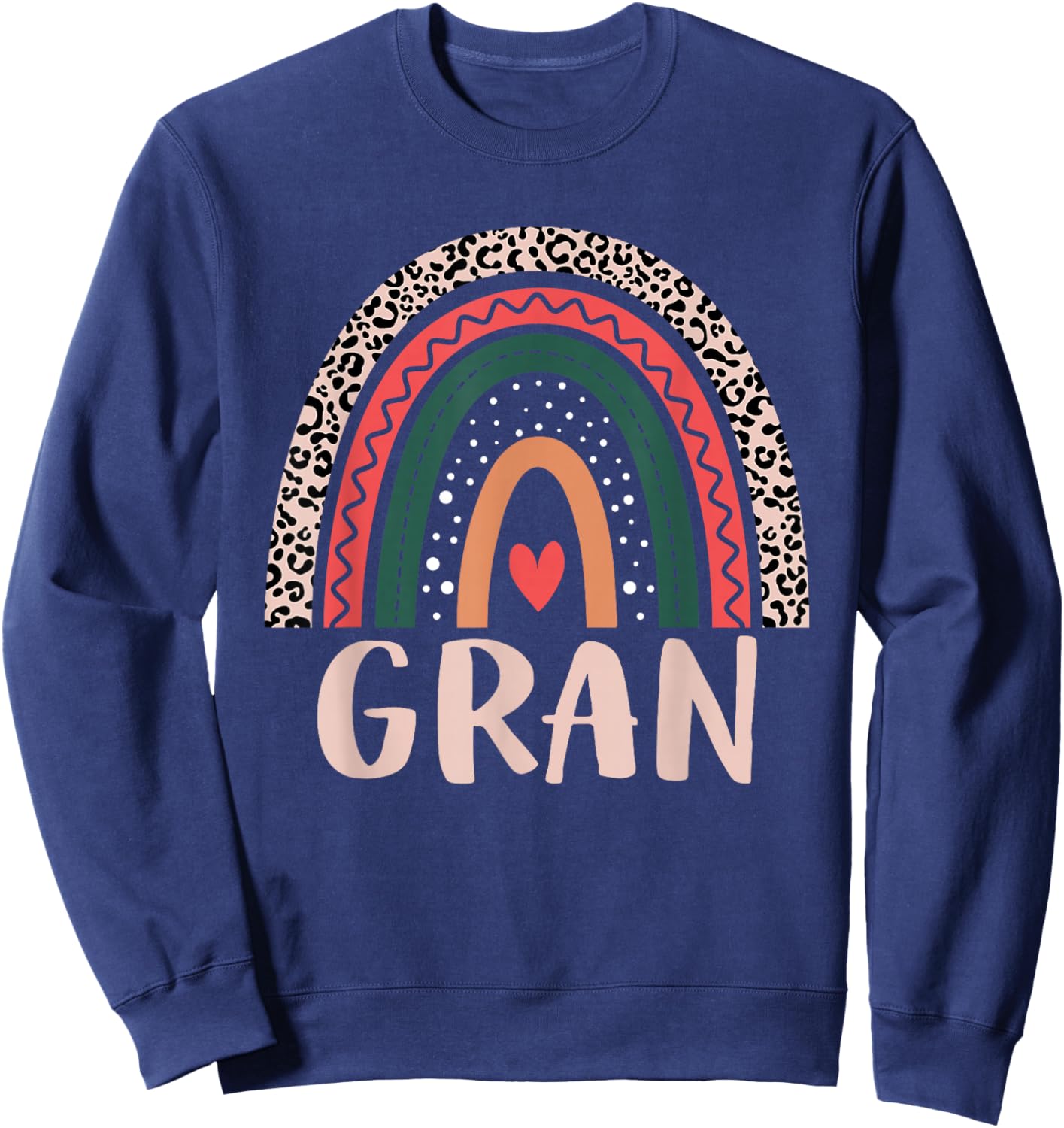 Gran Rainbow Grandma Grandma Women Mothers Day Gran Sweatshirt - Sweatshirt | Navy