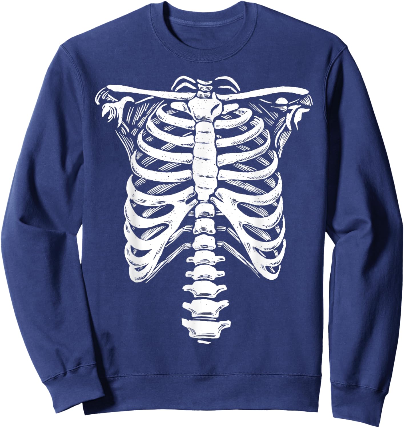 Costume Bone Ribcage Skeleton Sweatshirt - Sweatshirt | Navy
