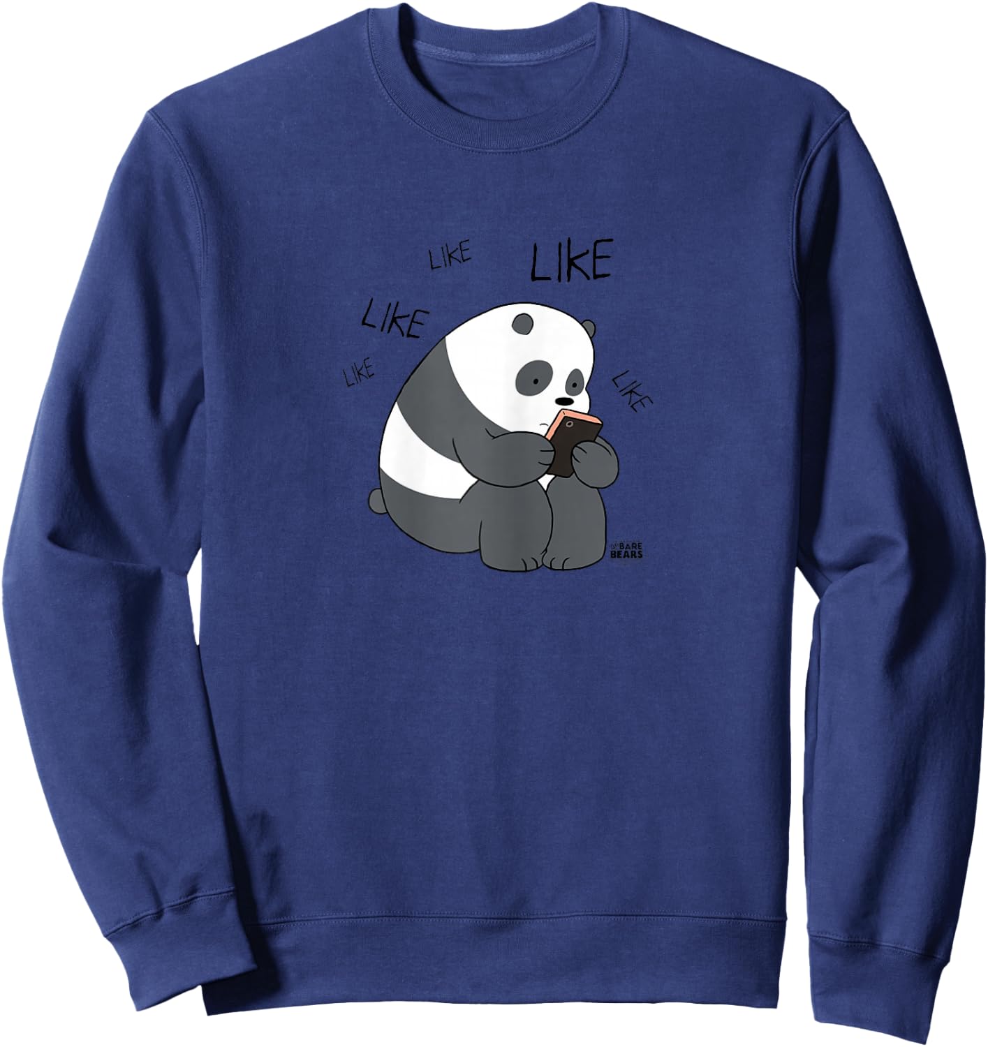 We Bare Bears Panda Like Like Like Sweatshirt - Sweatshirt | Navy