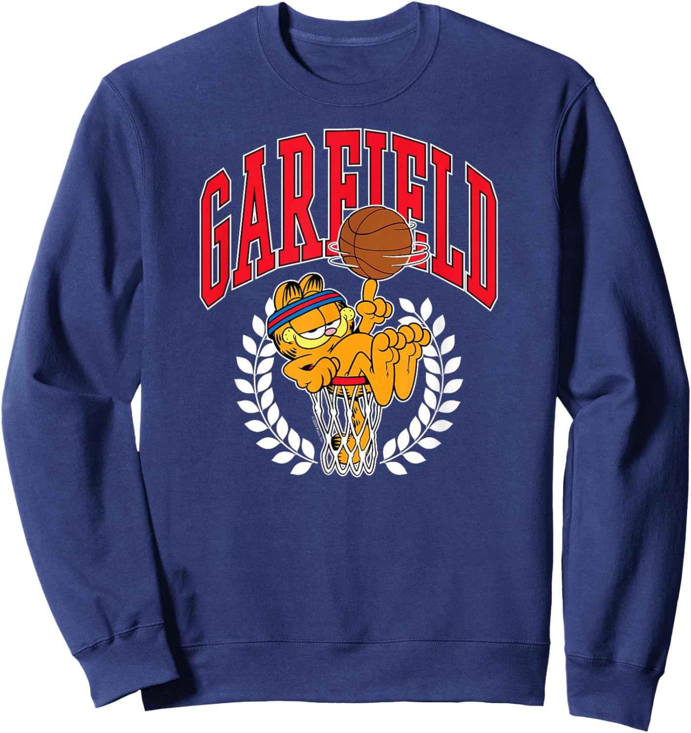 Garfield - Collegiate Basketball Hoop Sweatshirt - Sweatshirt | Navy