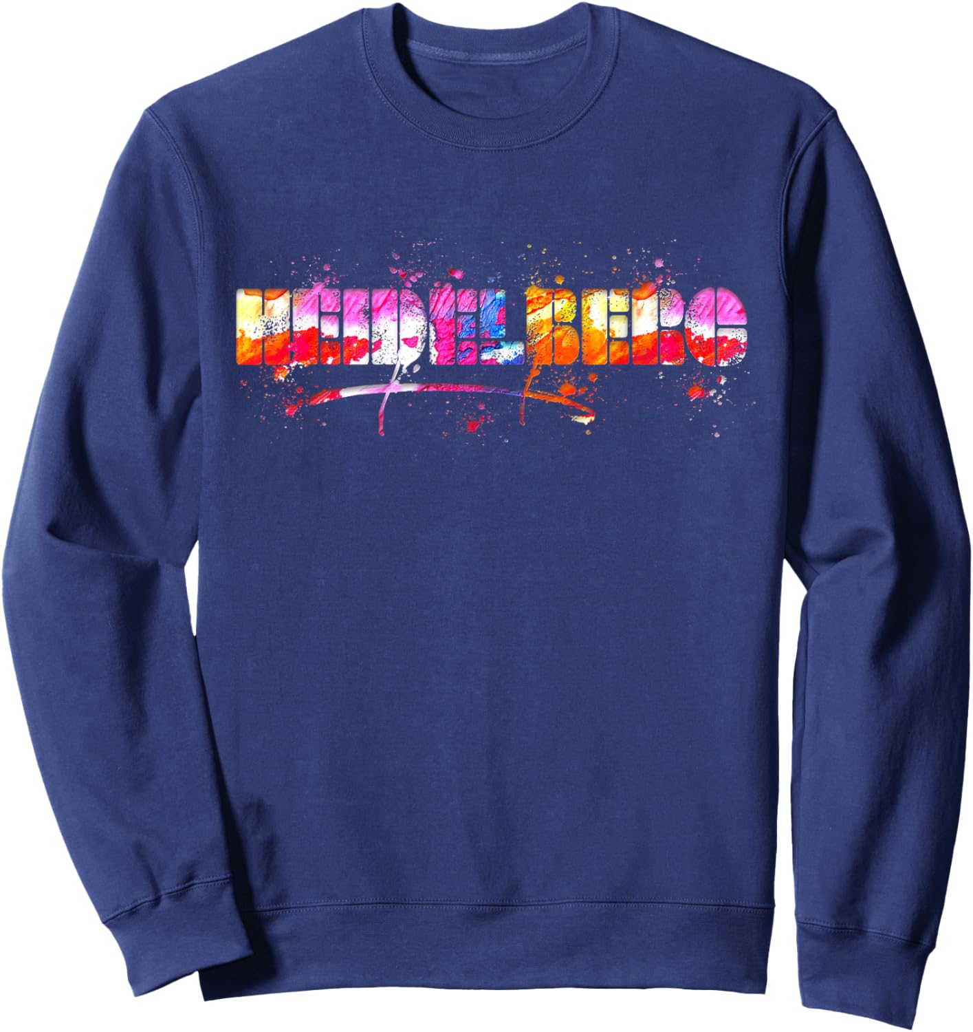 Heidelberg Schriftzug Souvenir - Aquarell Heidelberg Sweatshirt - Sweatshirt | Navy