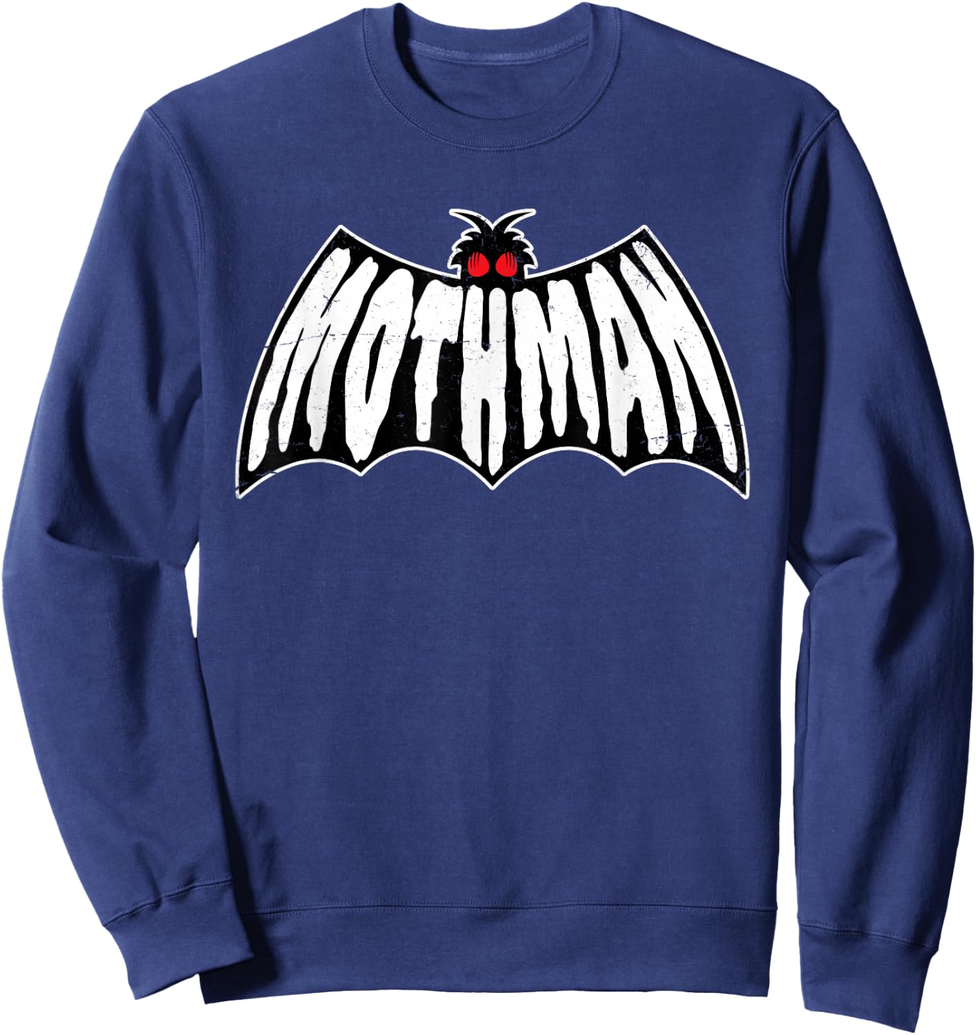 Mothman Cryptid Point Pleasant Monster Sweatshirt - Sweatshirt | Navy
