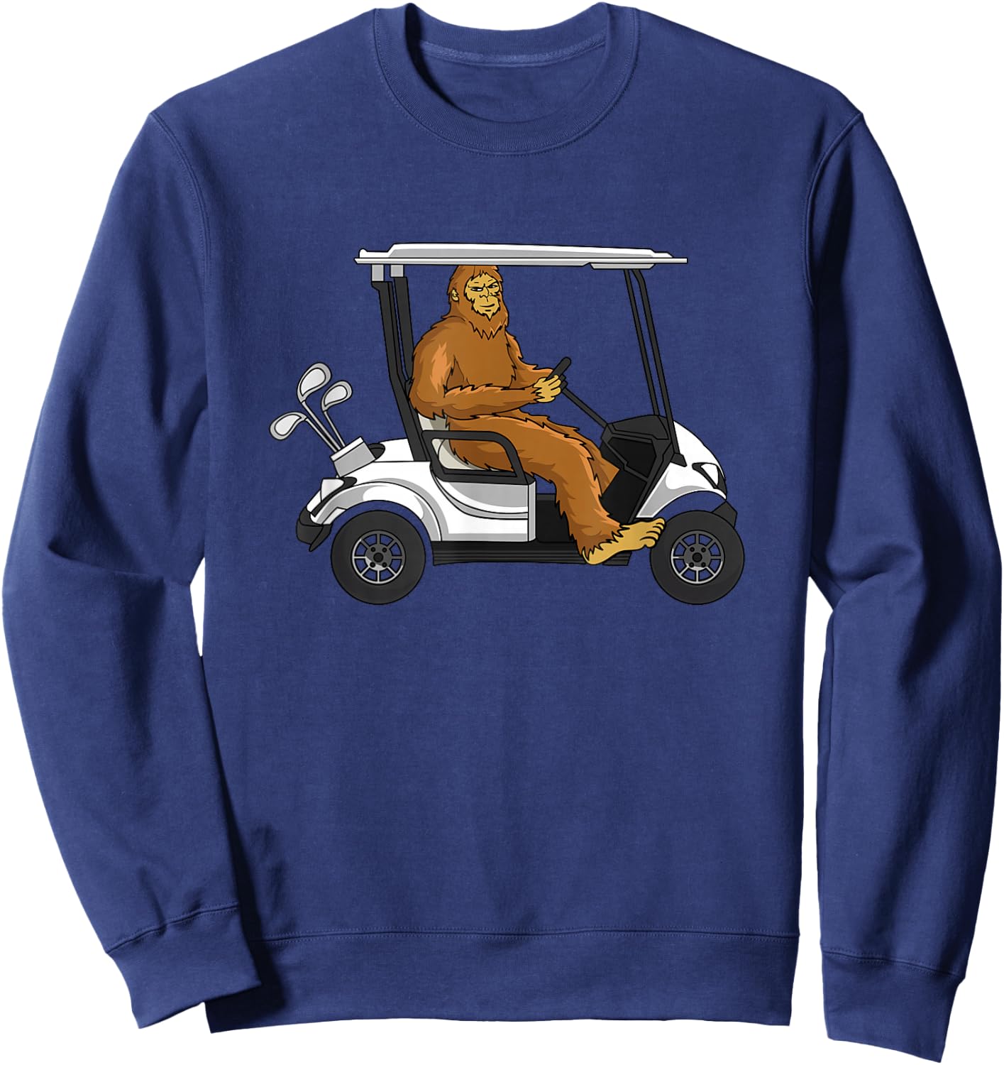 Bigfoot Golf Design for a Golf Player Sweatshirt - Sweatshirt | Navy