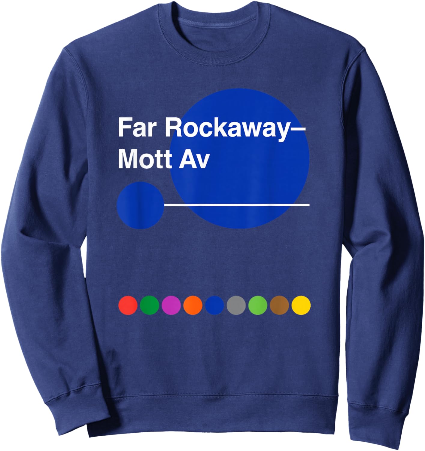 Queens Mott Avenue Far Rockaway Sweatshirt - Sweatshirt | Navy