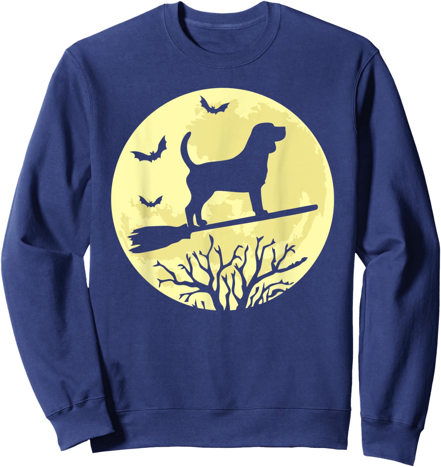 Beagle Witch Funny Beagle Dog Lover Halloween Sweatshirt - Sweatshirt | Navy