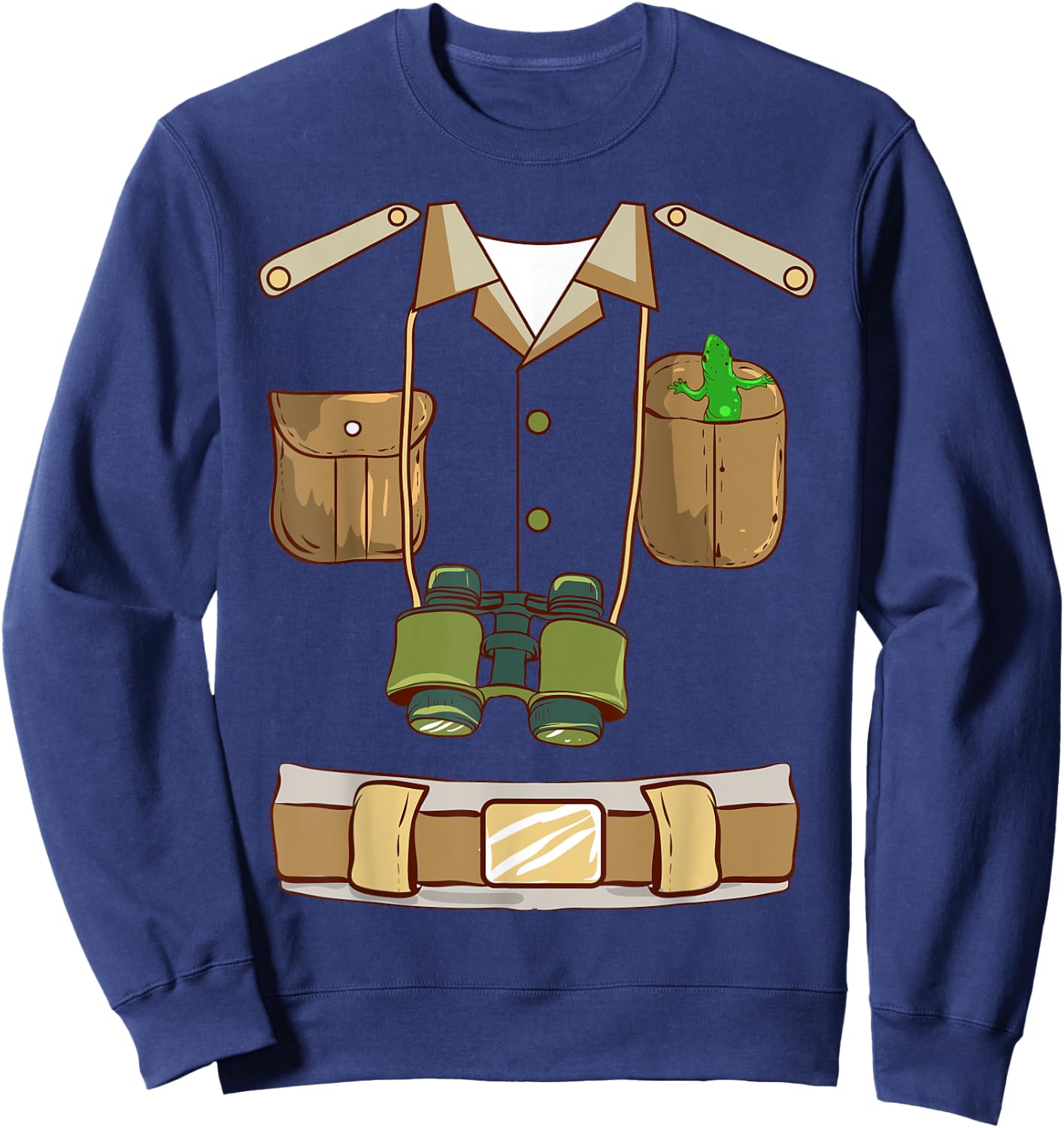 Zookeeper Safari Costume Explorer Safari Guide Halloween Sweatshirt - Sweatshirt | Navy