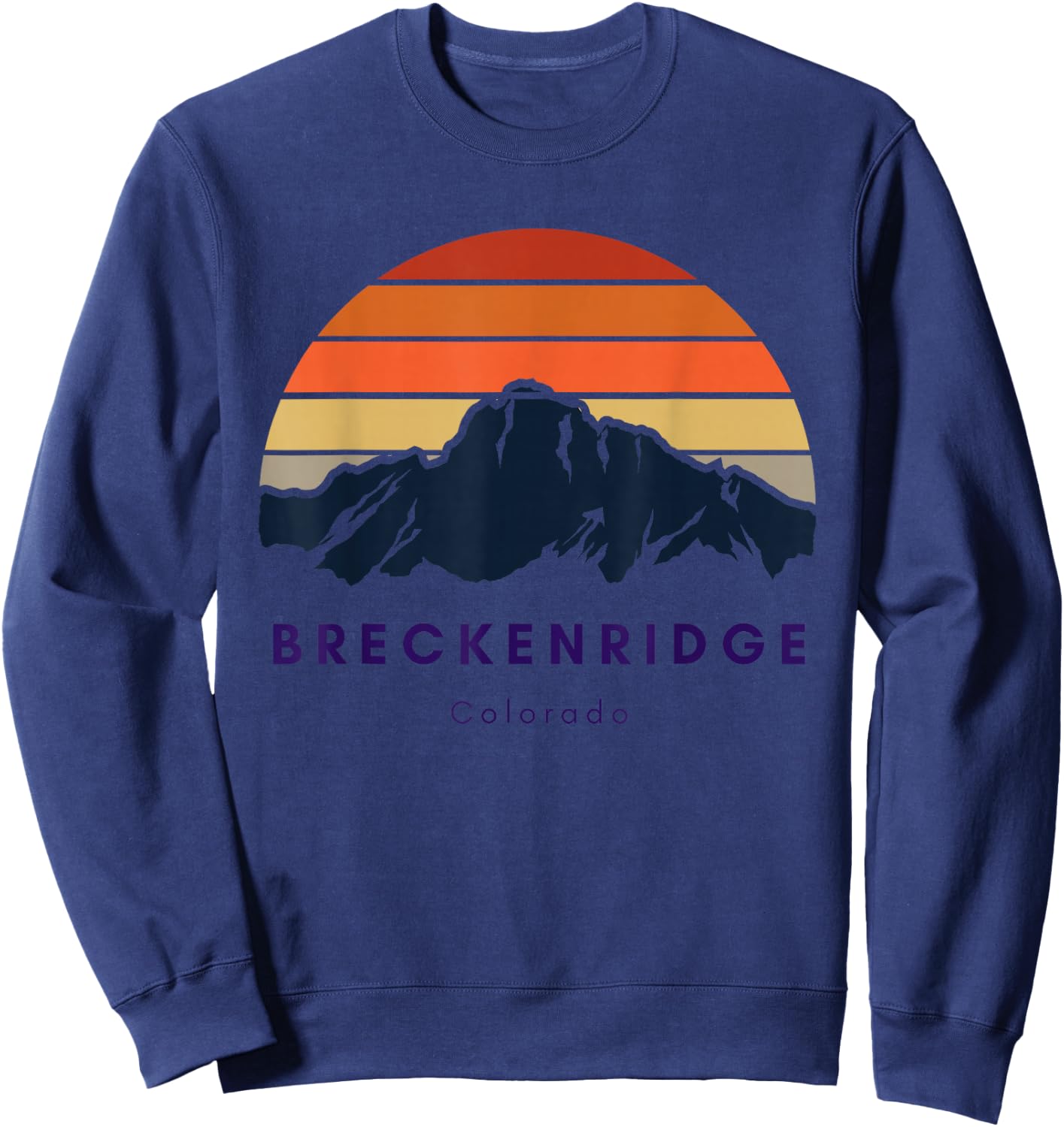 Breckenridge Colorado Gifts Hiking Skiing Breckenridge Gifts Sweatshirt - Sweatshirt | Navy